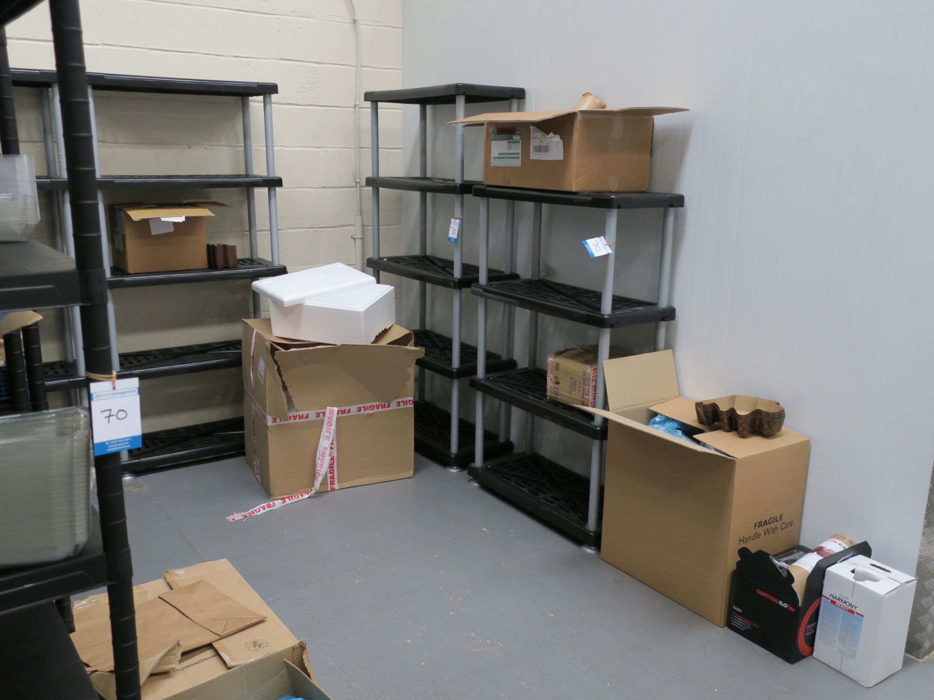 * 7 x Bays of Plastic Stores Racking. Please note this lot is located at Unit - Image 2 of 5