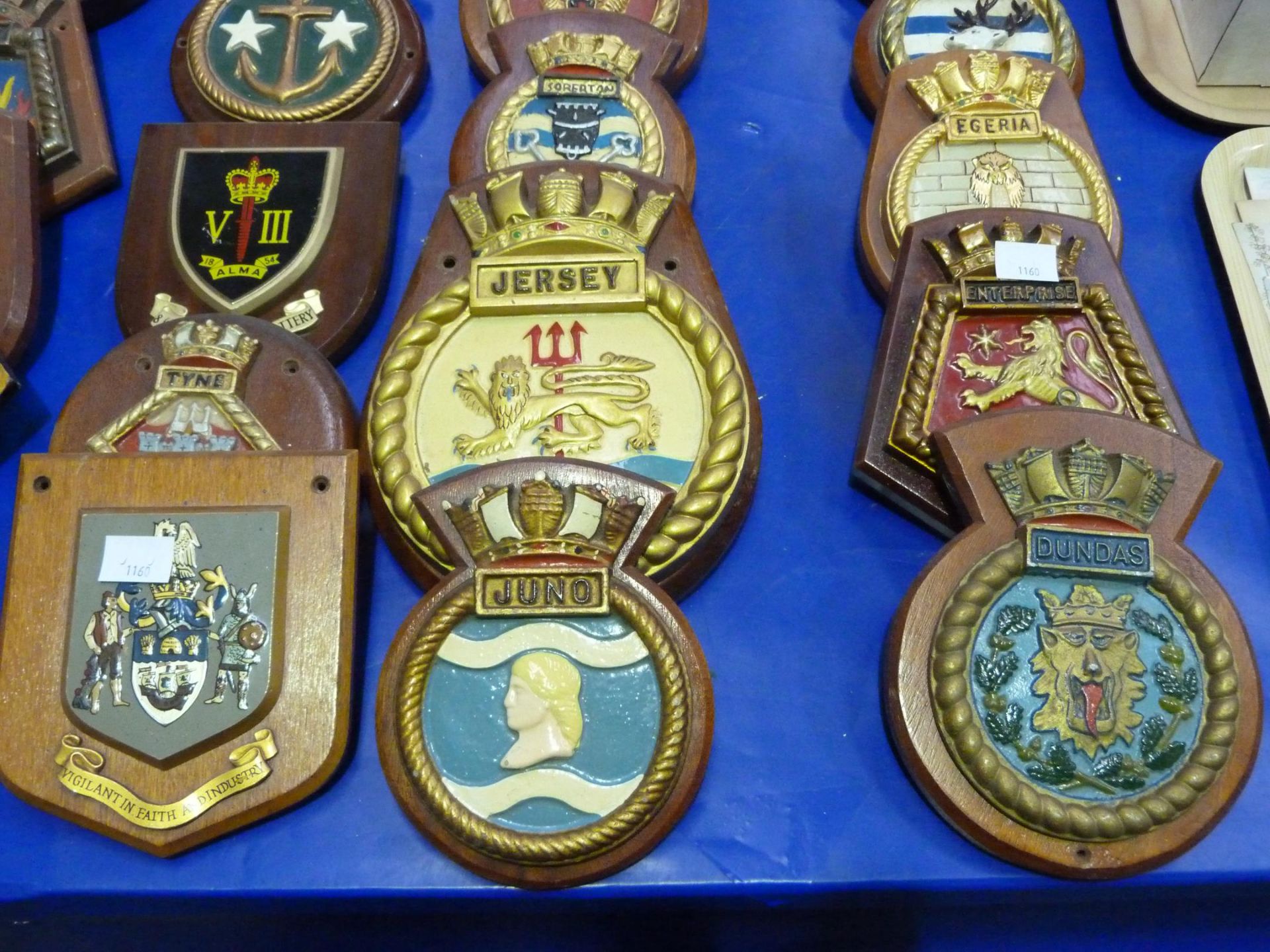 A selection of over twenty five Maritime Plaques of assorted shapes and sizes including Tyne, - Image 4 of 6