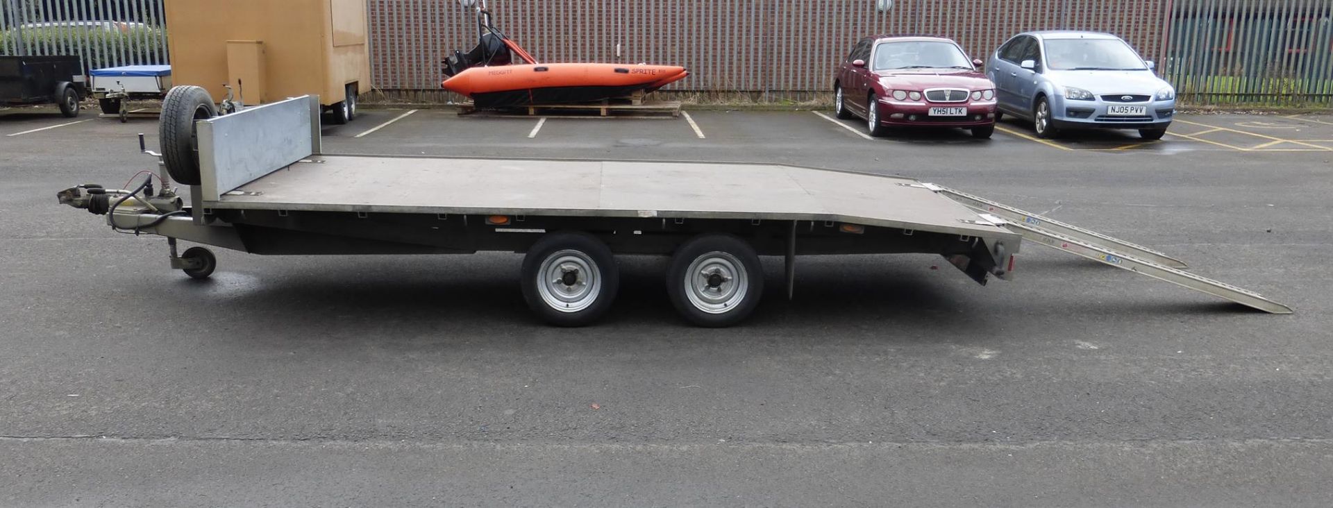 Graham Edwards 2012 Model BT3014 Flat Bed Galvanised Twin Axle Trailer, Vin No: SDXBT32DB13011665.