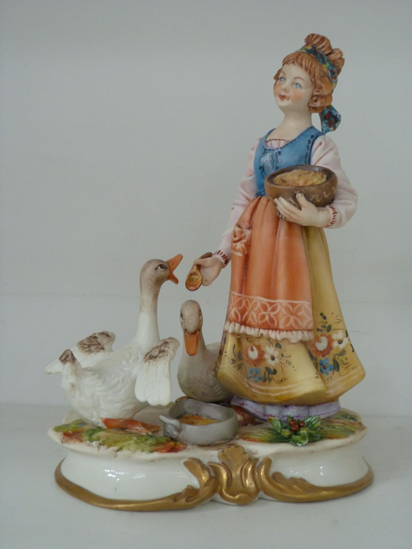 Five Capo-Di-Monte Porcelain Figurines to include 'Eggs for Breakfast' (A/F) (with Certificate), ' - Image 2 of 9