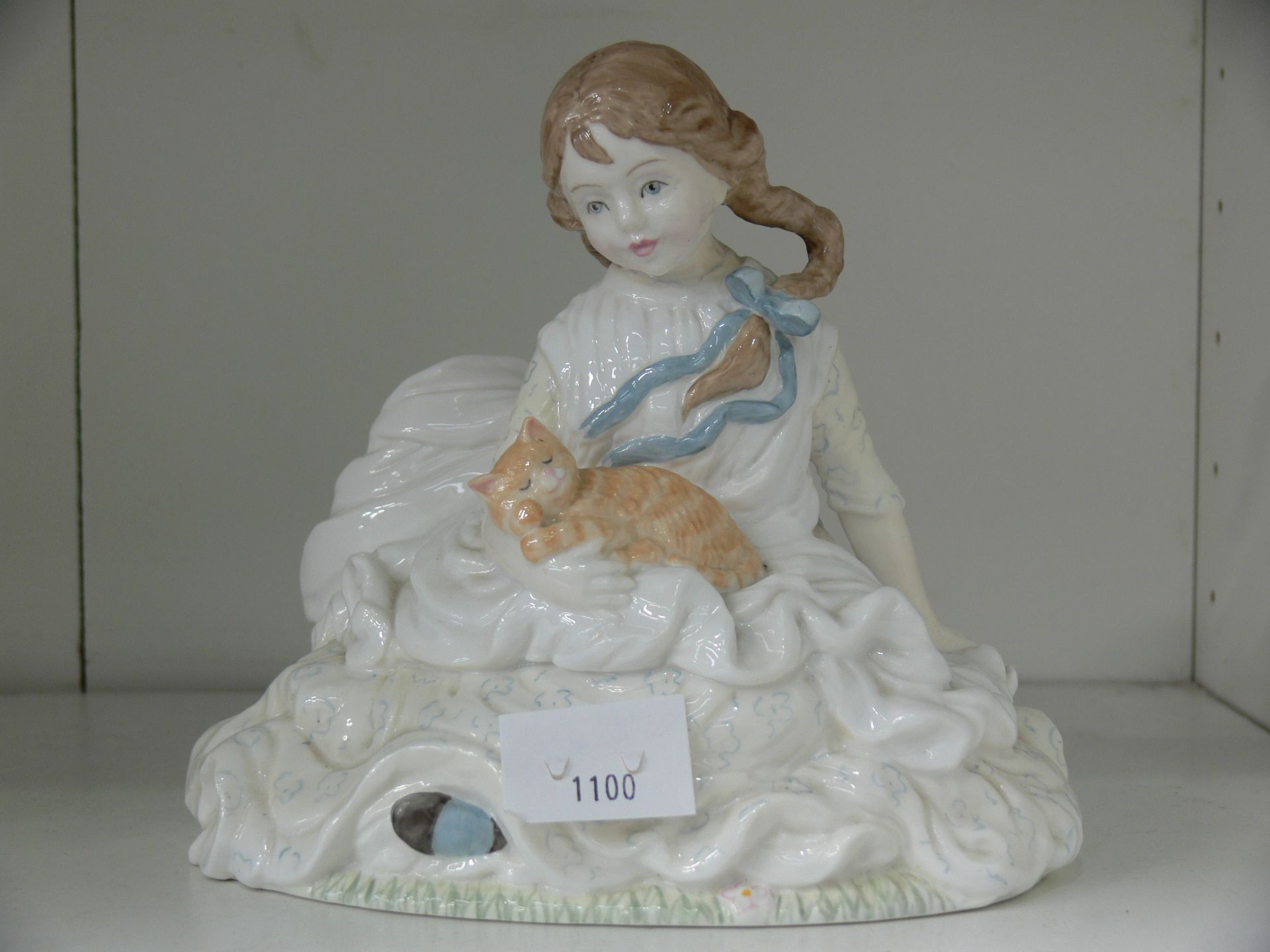 A Royal Doulton 'Charlotte' Figurine (H.N 2421) and a Royal Worcester Limited Edition 'Safe at Last' - Image 2 of 3