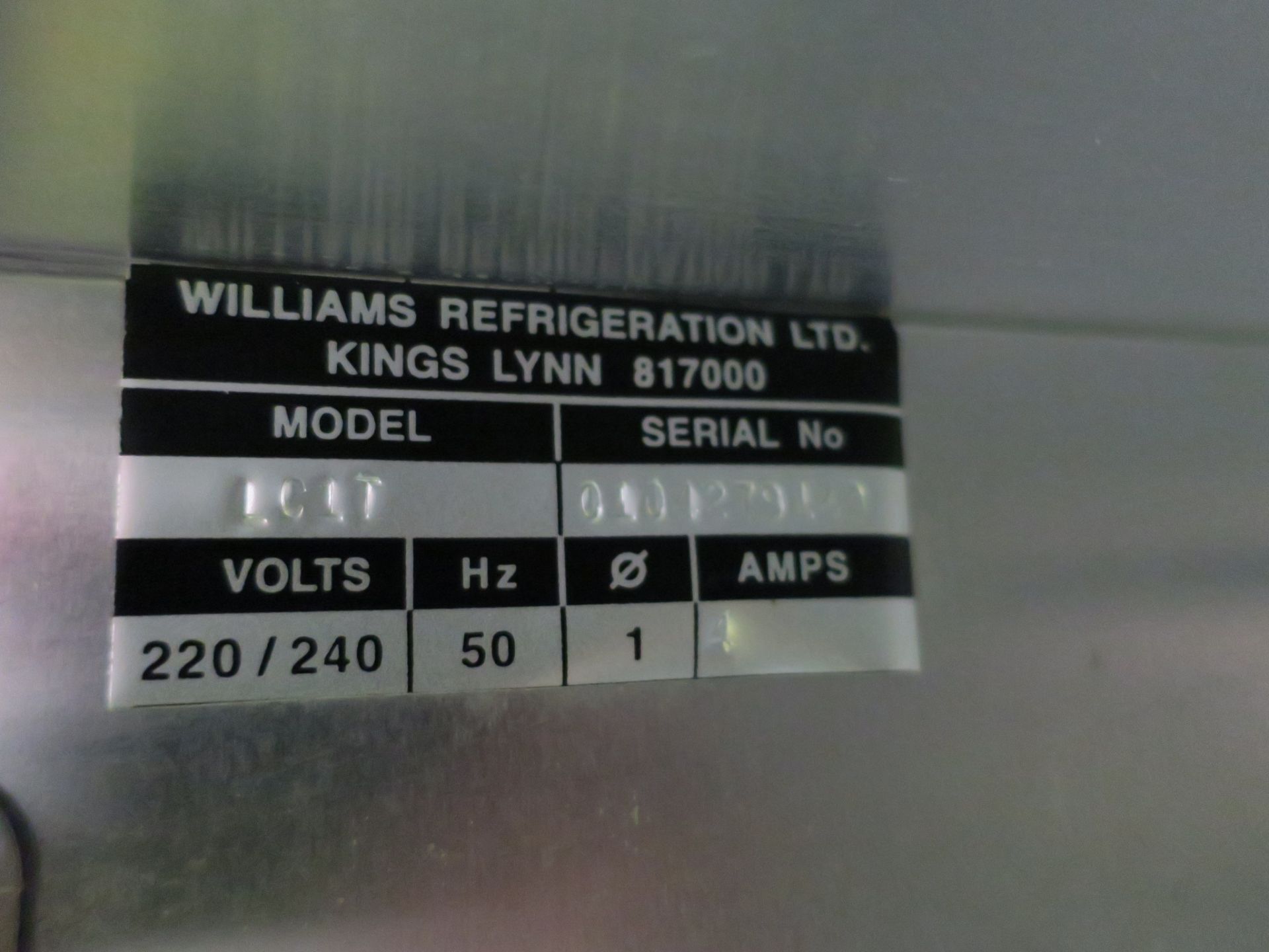 * Williams Stainless Steel Upright Freezer. Please note this lot is located at Unit 56 Tanners - Image 3 of 3