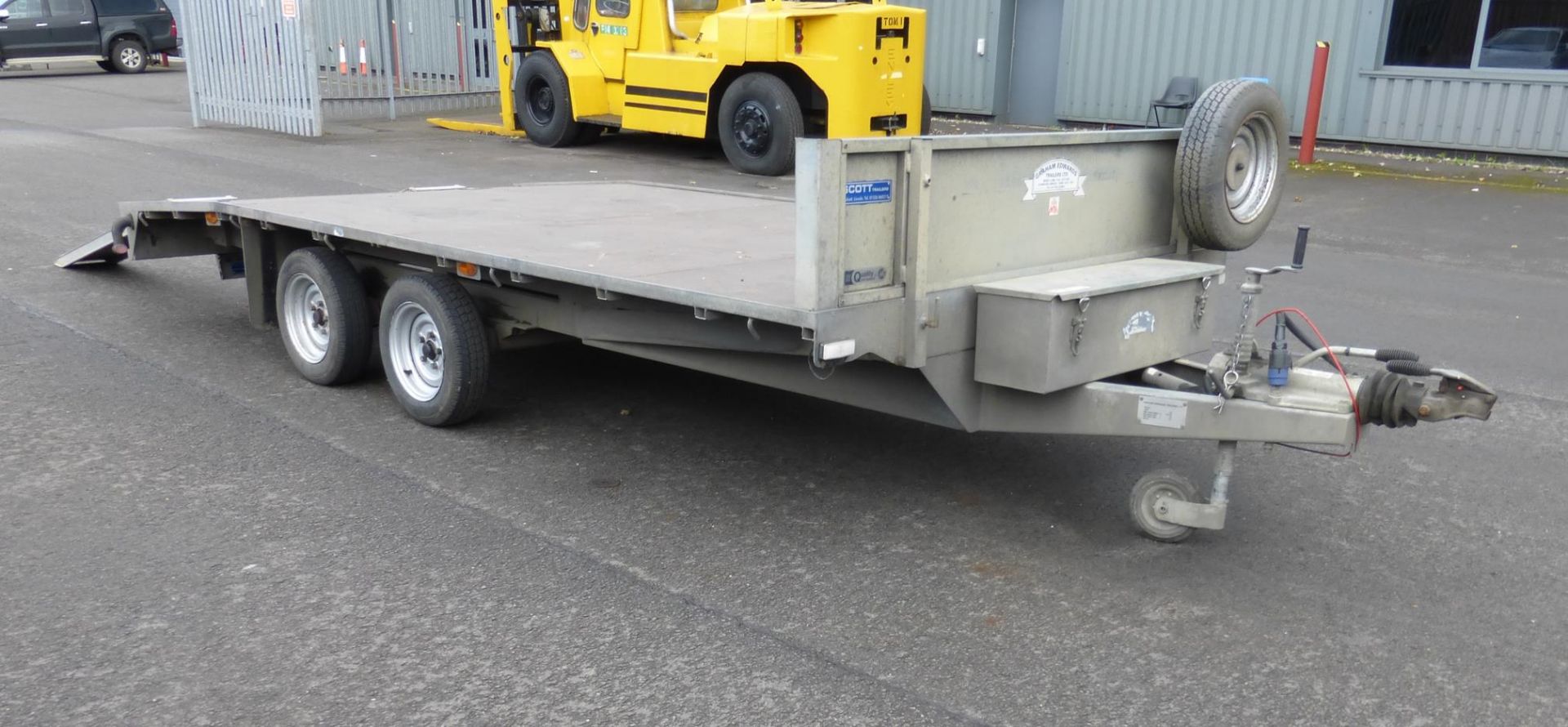 Graham Edwards 2012 Model BT3014 Flat Bed Galvanised Twin Axle Trailer, Vin No: SDXBT32DB13011665. - Image 2 of 9