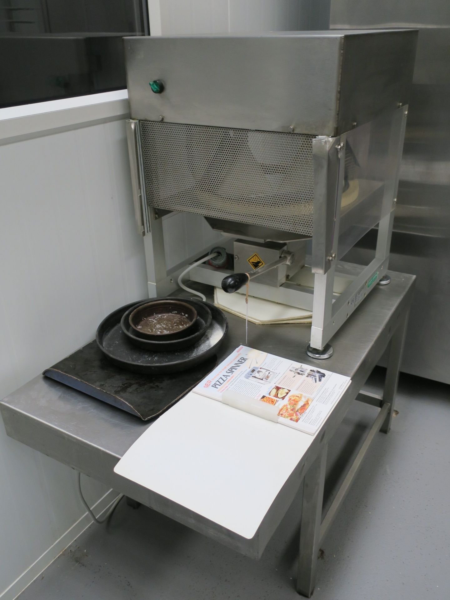 * 2007 Rheon PM001 Pizza Spinner and Stainless Steel Stand. Please note this lot is located at - Image 2 of 4