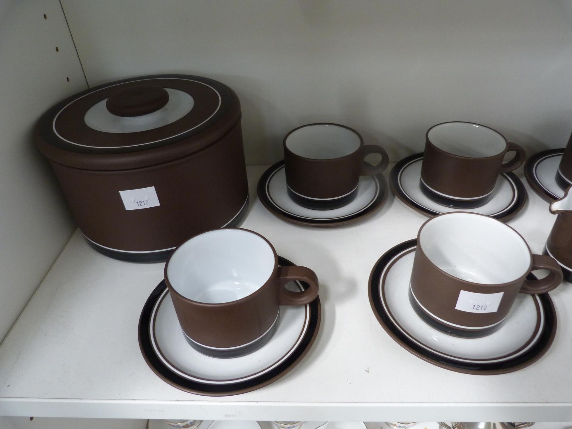 Eighteen Pieces of Hornsea Pottery ''Contrast'' Pattern to include Seven Cups & Saucers, Milk Jug, - Image 3 of 3