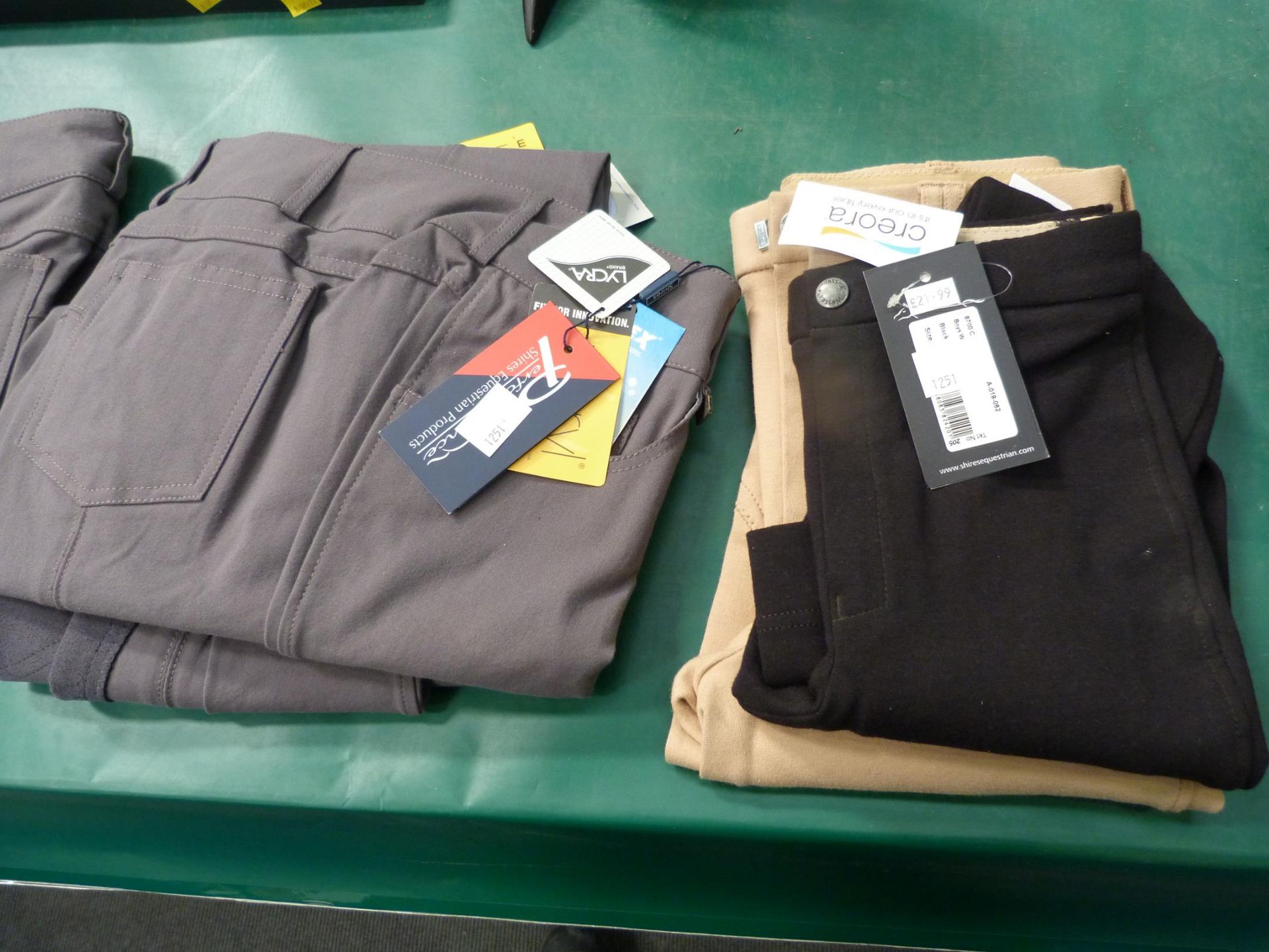 * Two Pairs of New Shires Boys Wessex Jodhpurs. One Pair size 24 in Black the other size 28 in Beige