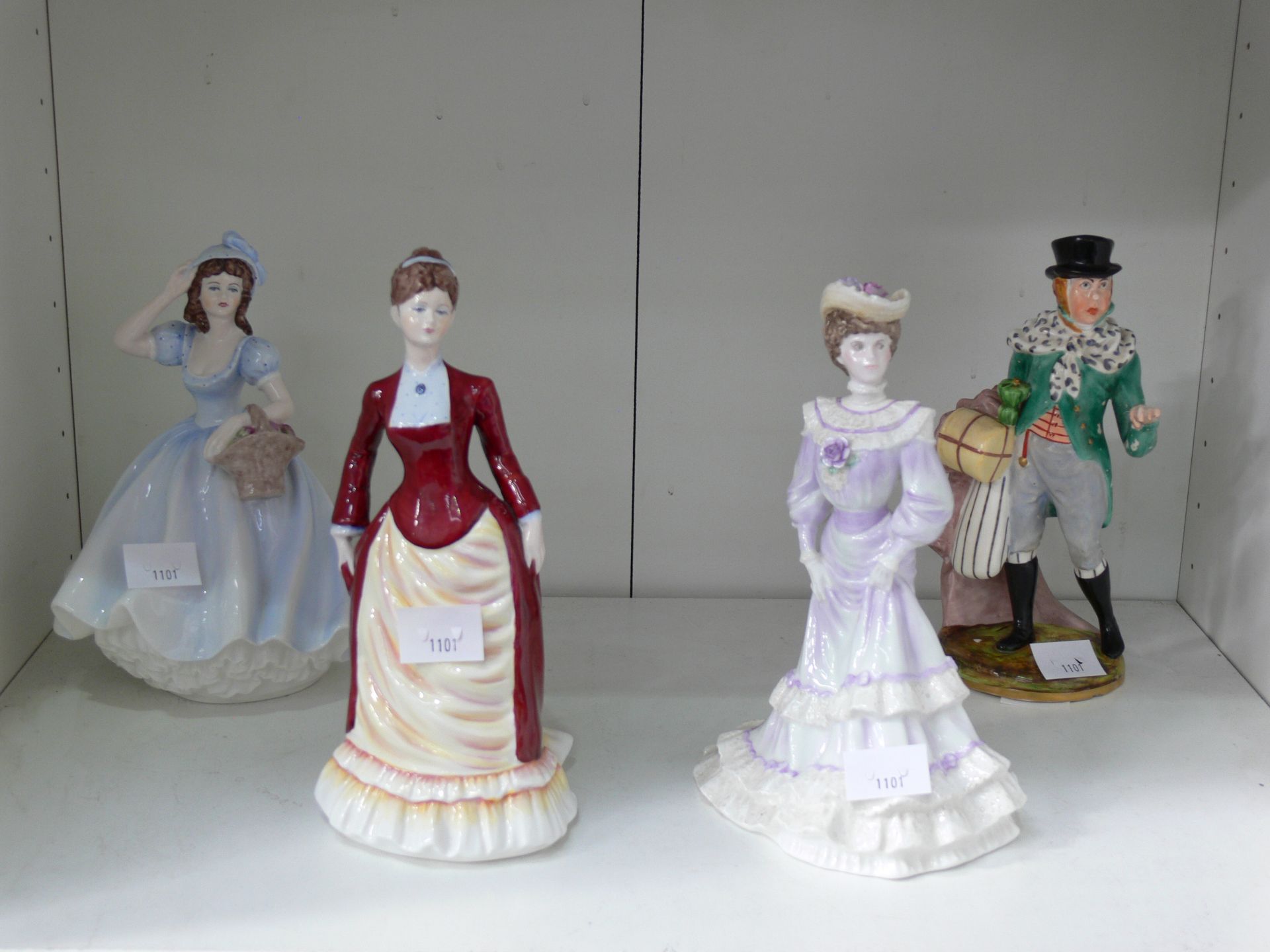 Three Coalport Figurines - Golden Age 'Louisa at Ascot' Ladies of Fashion 'Lucy & 'Christina'