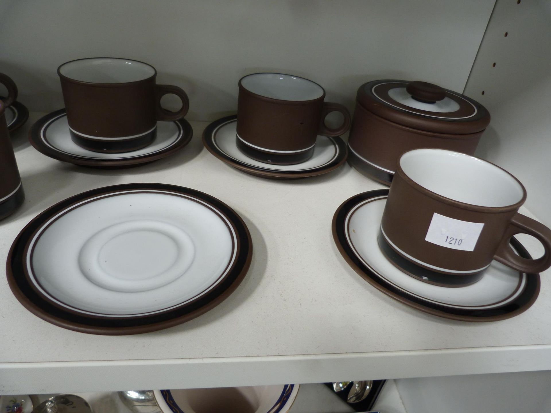 Eighteen Pieces of Hornsea Pottery ''Contrast'' Pattern to include Seven Cups & Saucers, Milk Jug, - Image 2 of 3