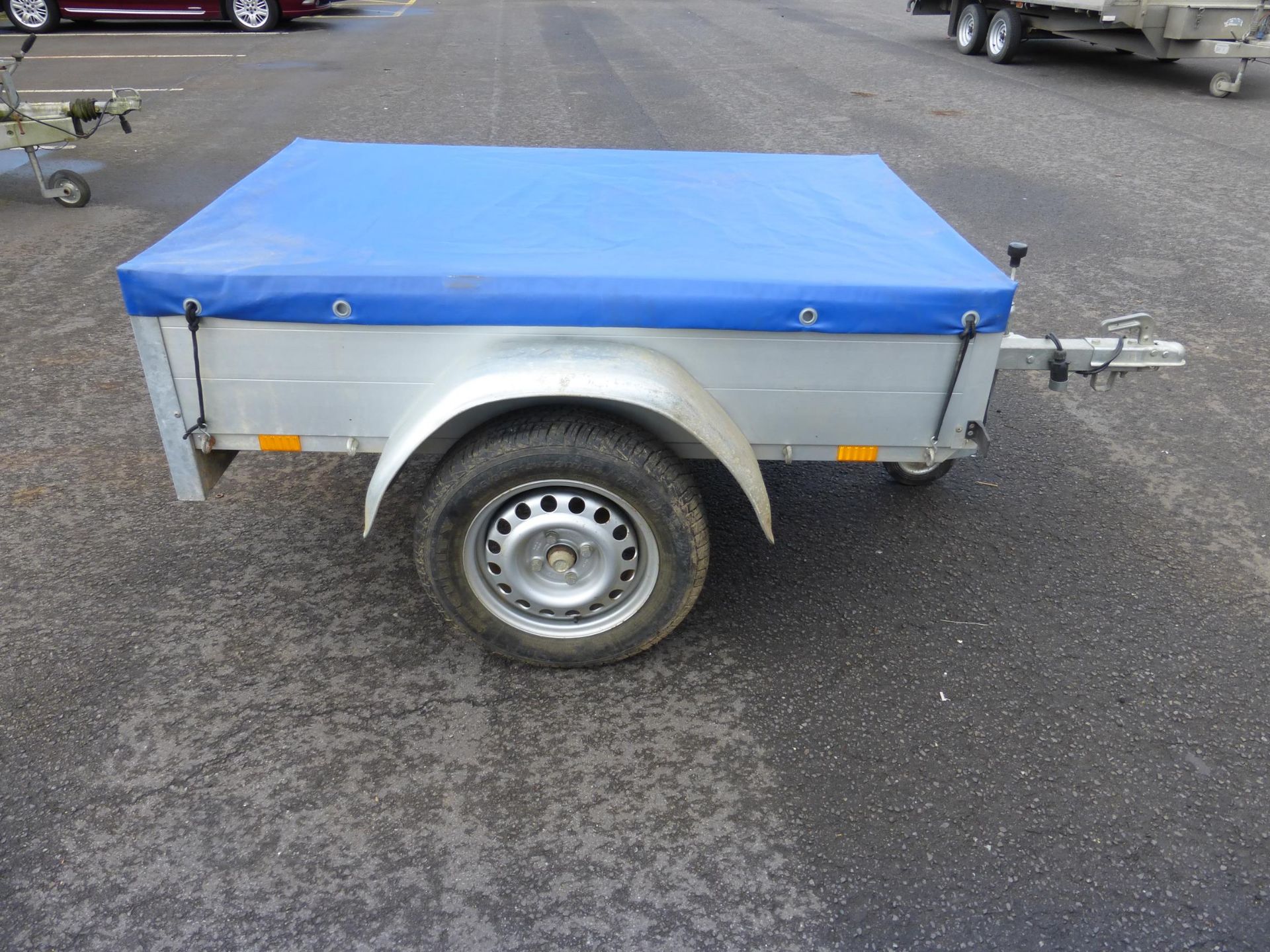 Anssems GT750 Aluminium Bodied Trailer, S/N: XLJGT400200021981, GA 750Kg, 1m x .5m x 30cm c/w Tarp