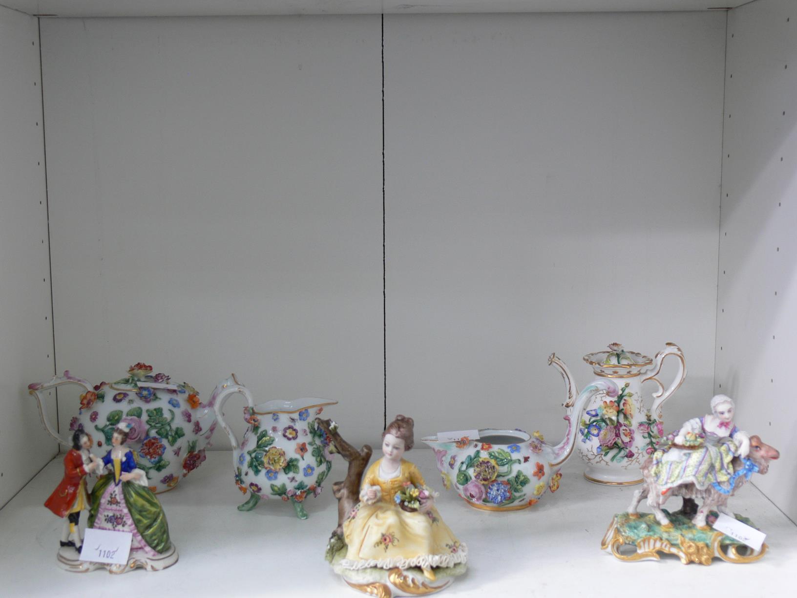 This is a Timed Online Auction on Bidspotter.co.uk, Click here to bid. A four piece Meissen Coffee