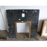 This is a Timed Online Auction on Bidspotter.co.uk, Click here to bid. A Conglomerate Marble Fire