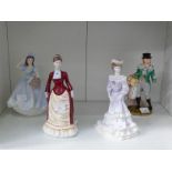 This is a Timed Online Auction on Bidspotter.co.uk, Click here to bid. Three Coalport Figurines -