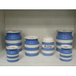 This is a Timed Online Auction on Bidspotter.co.uk, Click here to bid. Six Pieces of Cornish Ware