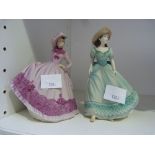 This is a Timed Online Auction on Bidspotter.co.uk, Click here to bid. Two Coalport Figurines - Beau