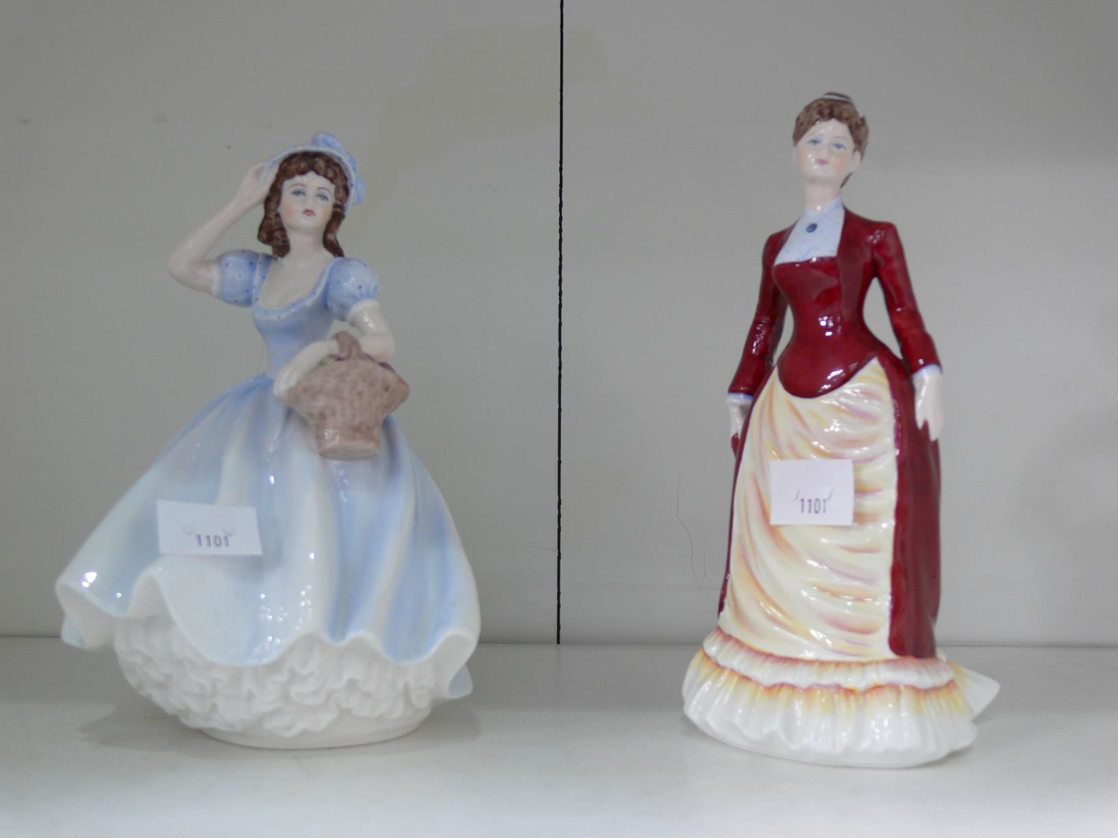 This is a Timed Online Auction on Bidspotter.co.uk, Click here to bid. Three Coalport Figurines - - Image 2 of 3