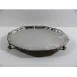 This is a Timed Online Auction on Bidspotter.co.uk, Click here to bid. A Silver Salver on Three feet