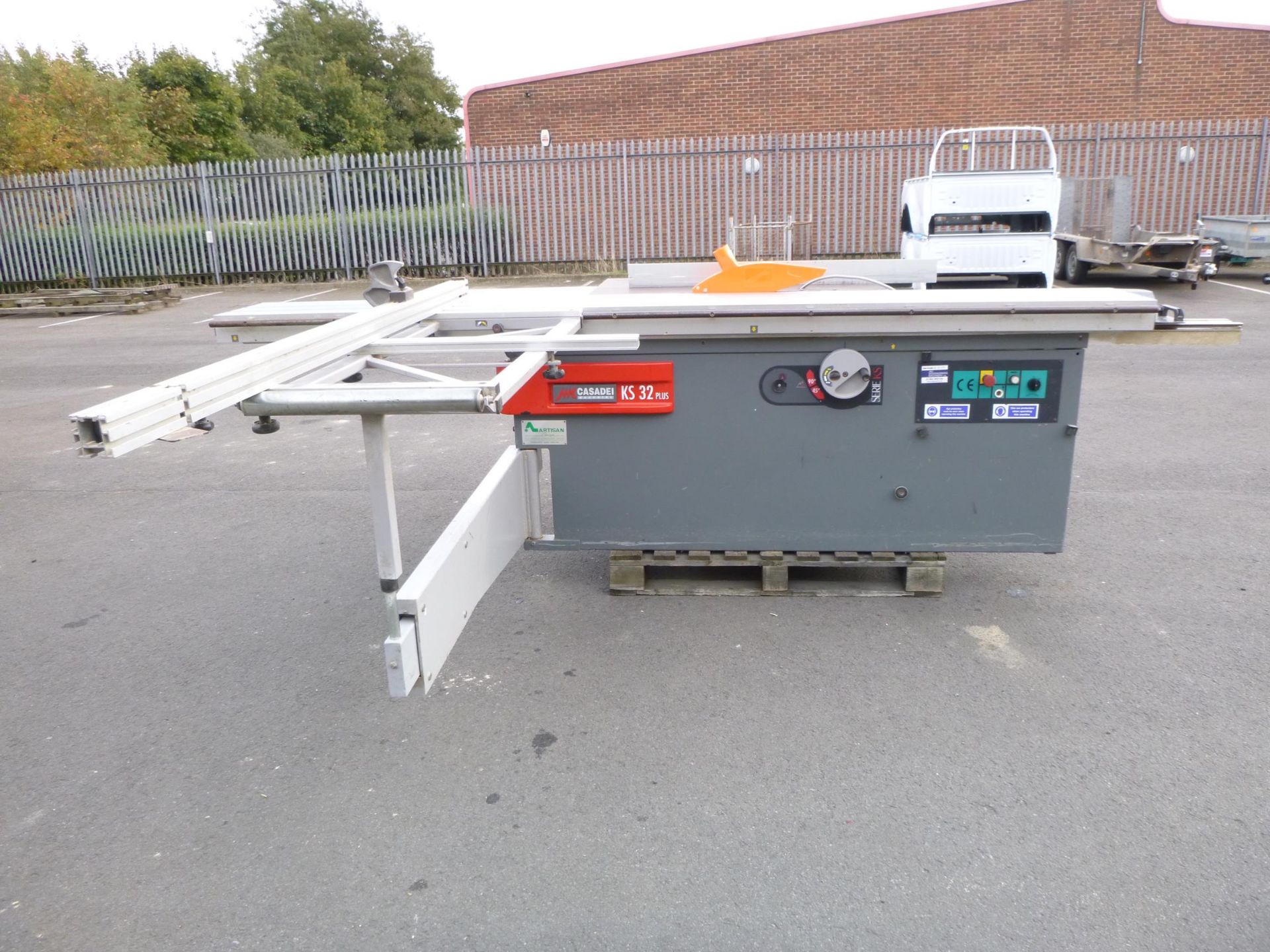 * A Casadei KS 32 Plus 10' Slide Table Saw, overall dimensions Width 3400mm x Depth 2000mm x