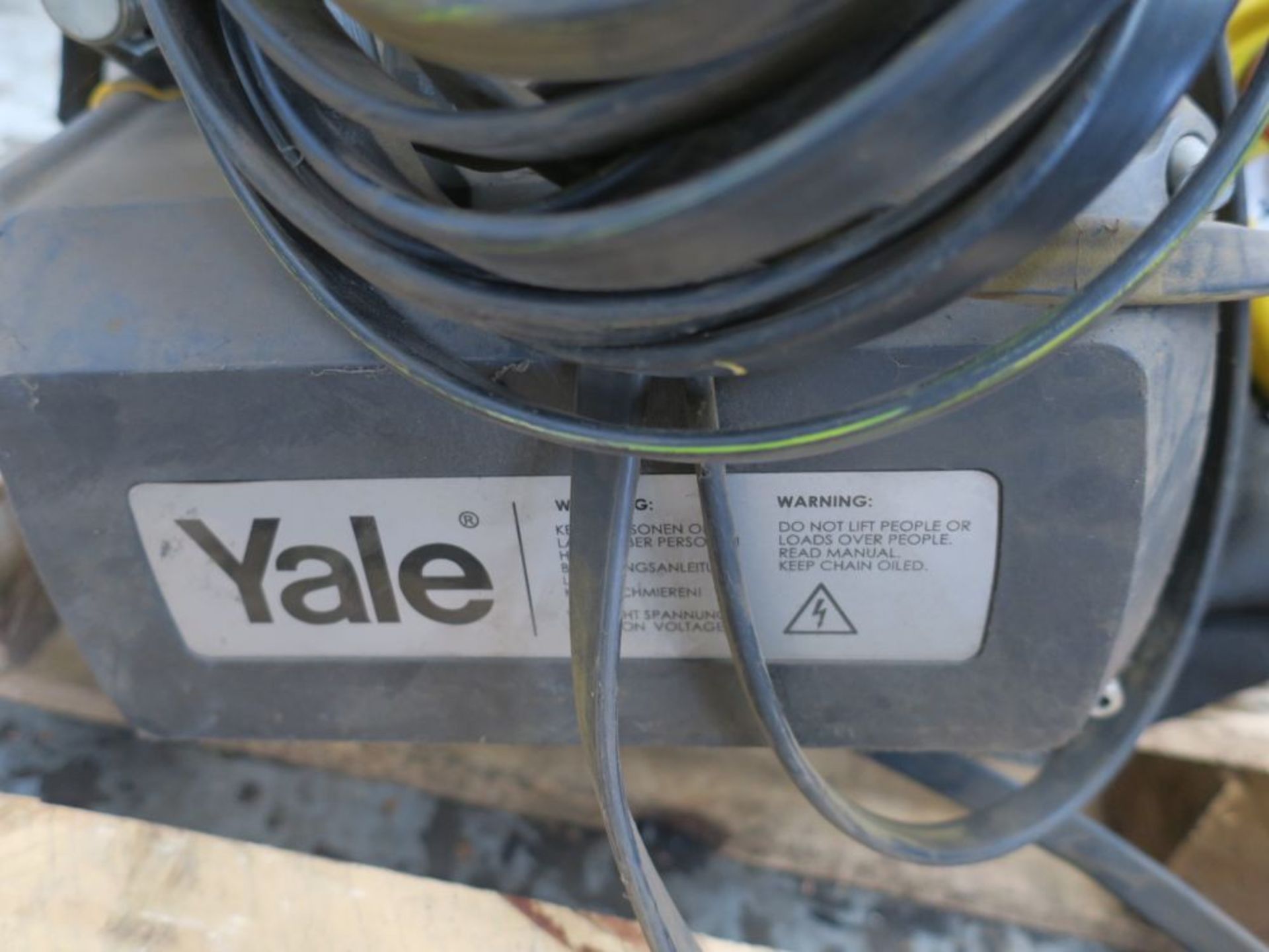 * Free Standing Jib Crane SWL 1 Ton, 1 Ton Electric Yale Hoist. YOM 2010, S/N 30274-01, Class A3. - Image 6 of 6