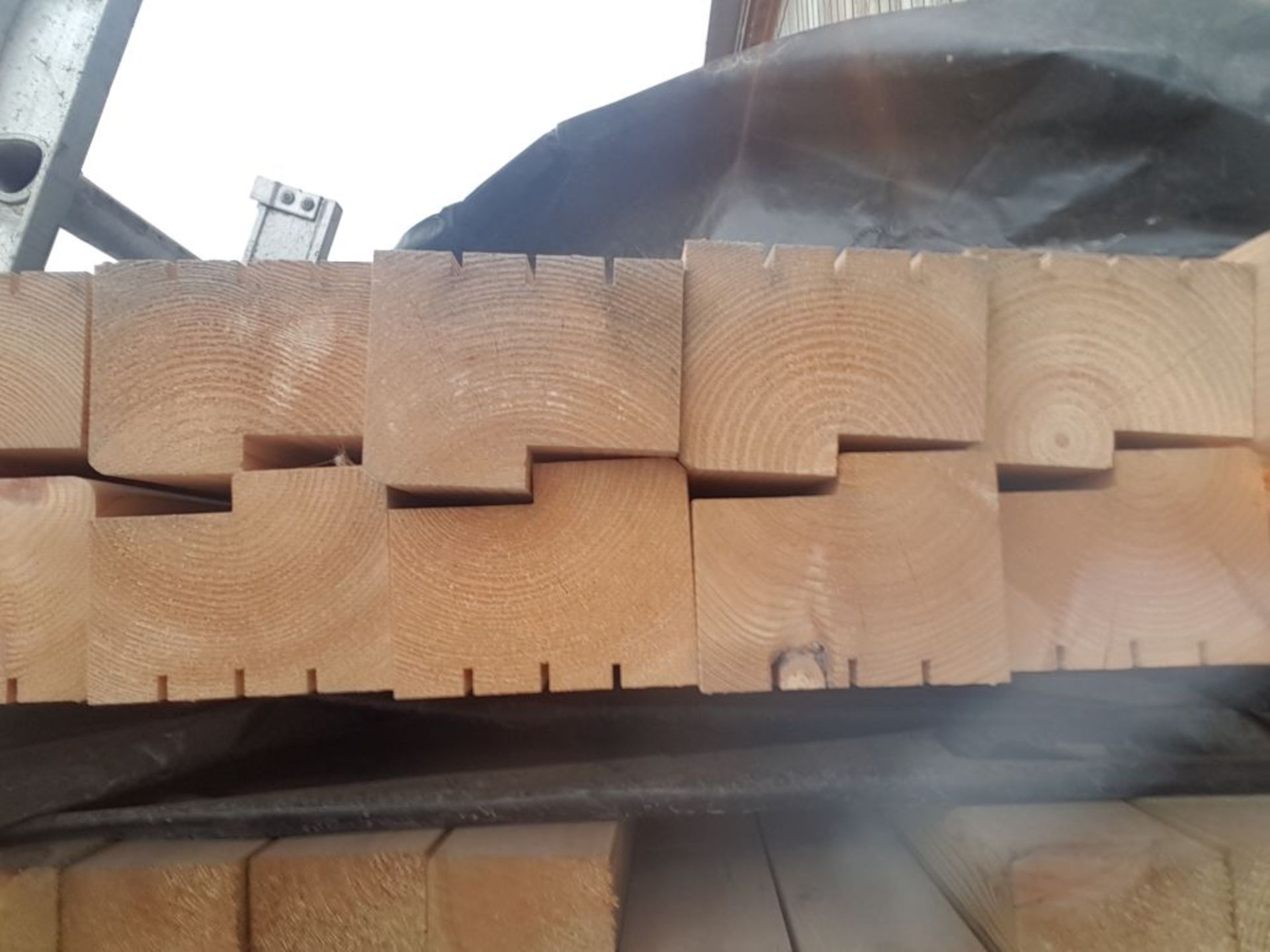 * 75x100 (69x92), planed, rebated, grooved, 60 pieces @ 2360mm. X1857. Please note this lot is