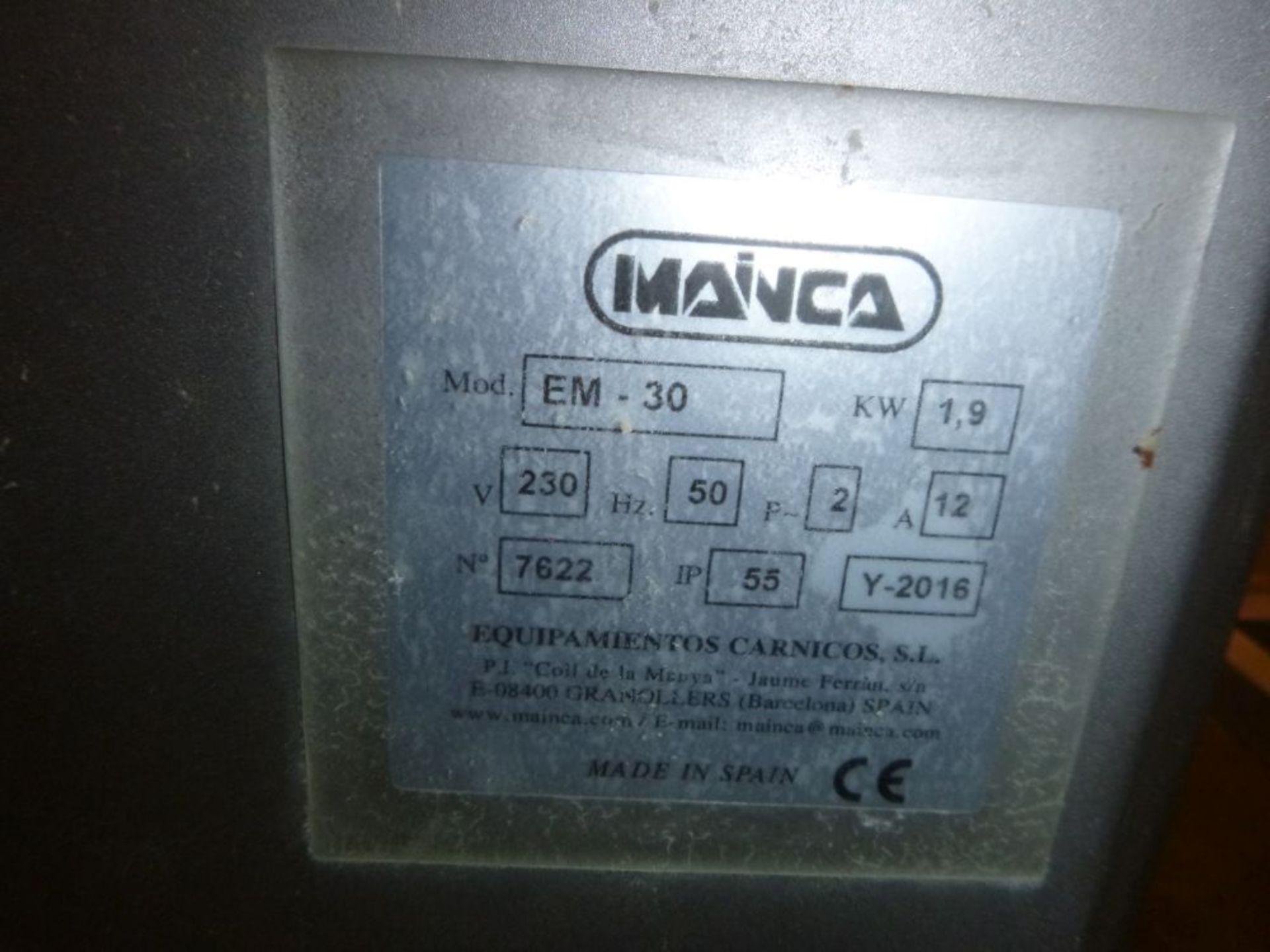 * 2016 Mainca EM30 Sausage Filling Machine - Image 3 of 3