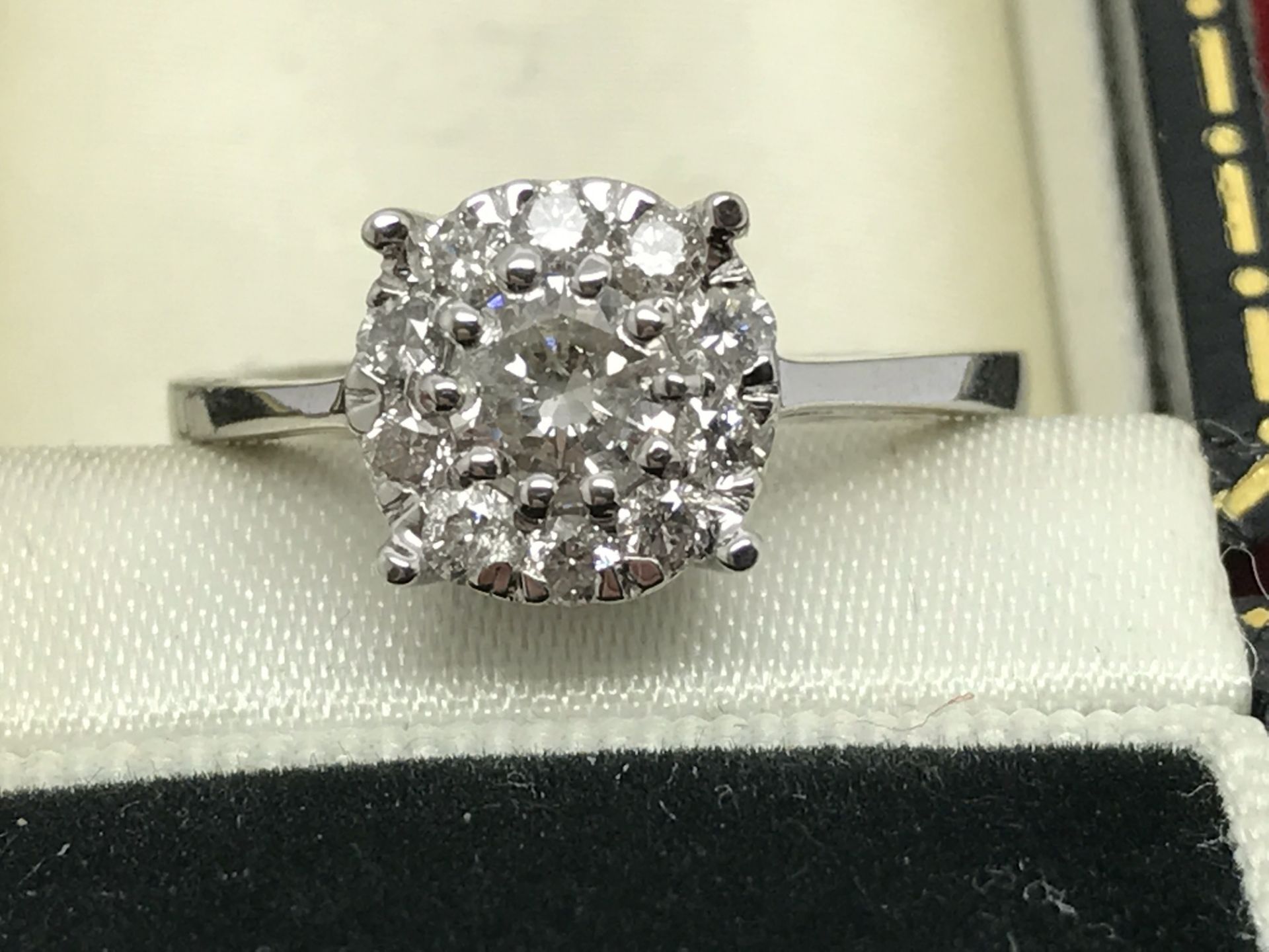 0.73ct DIAMOND RING SET IN WHITE METAL TESTED AS 14ct GOLD **NO RESERVE**