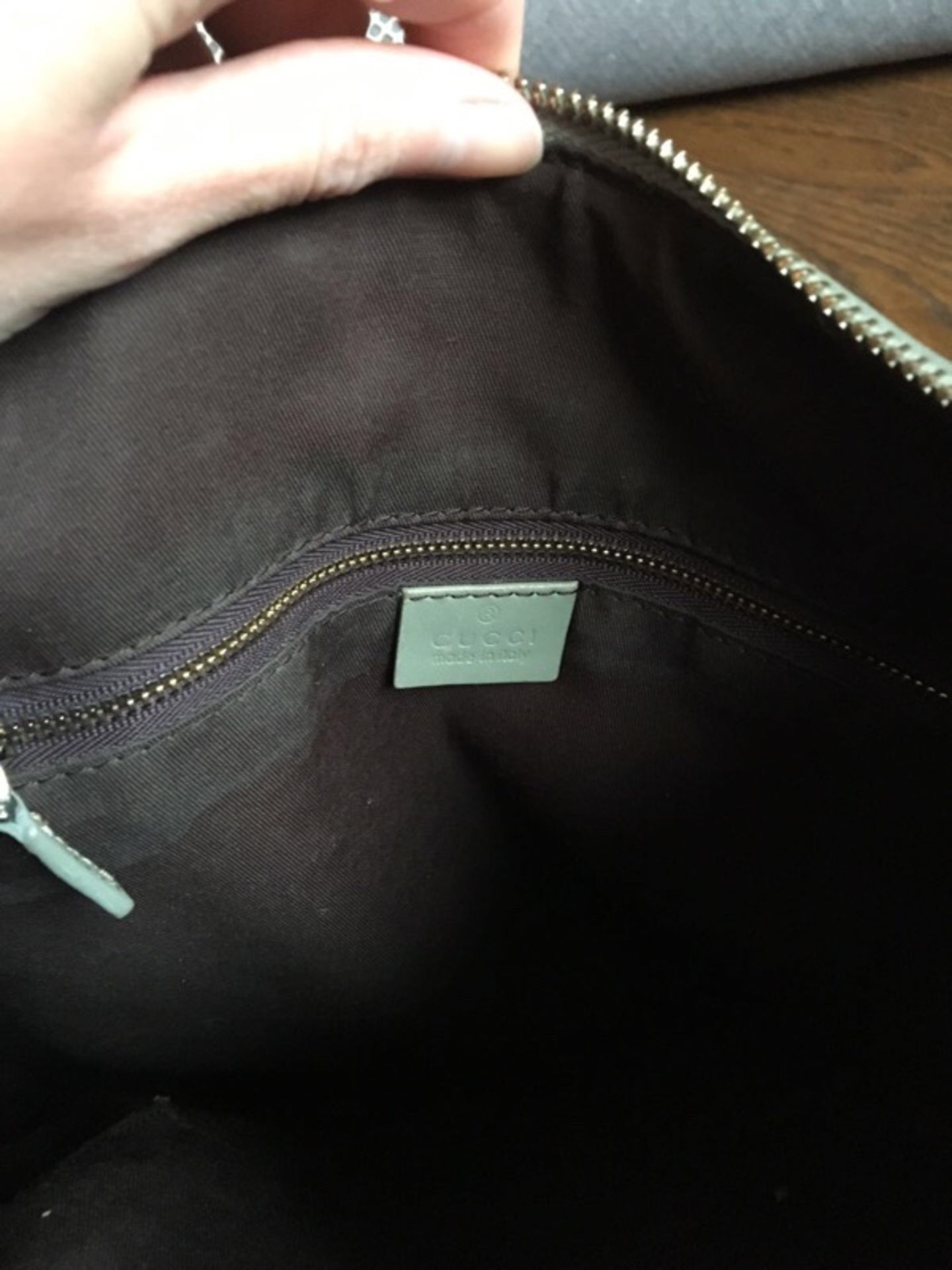 GUCCI MONOGRAM CANVAS BAG - Image 5 of 7