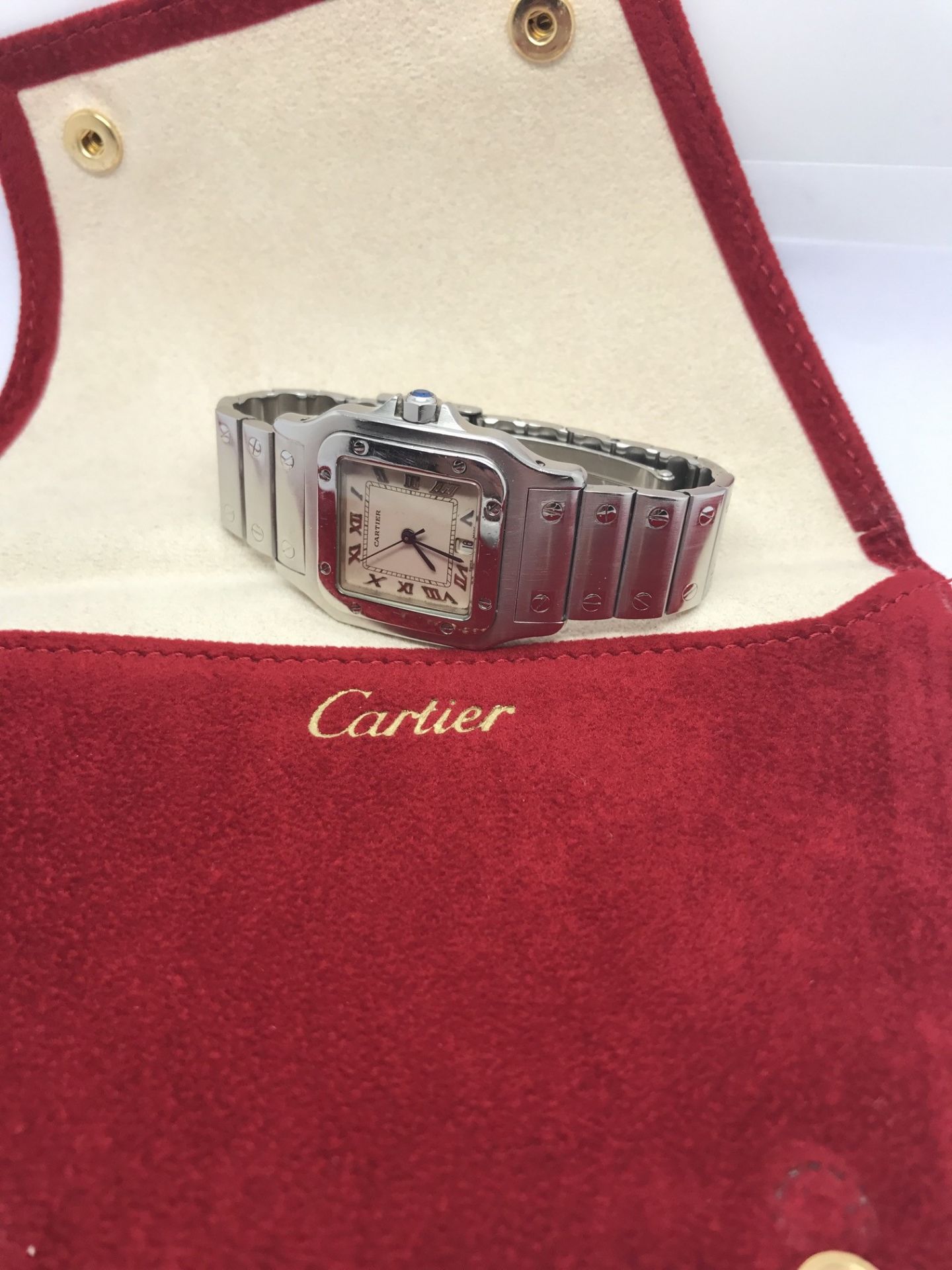 MENS Cartier Santos Galbee Stainless Steel 1564 - Image 4 of 4