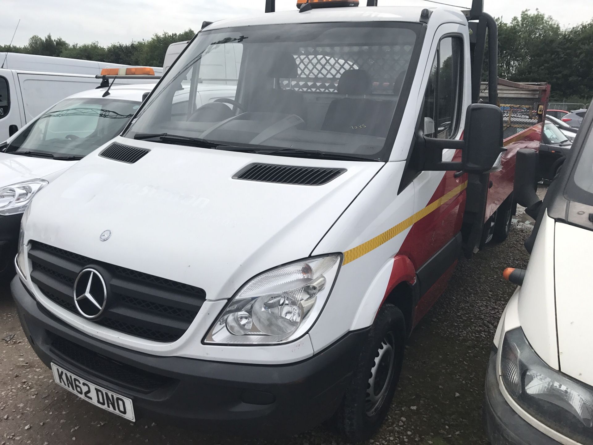 2012 62 REG MERCEDES SPRINTER 313 CDI "JUMBO" XLWB DROPSIDE WITH TAIL LIFT PICK UP TRUCK - Image 3 of 9