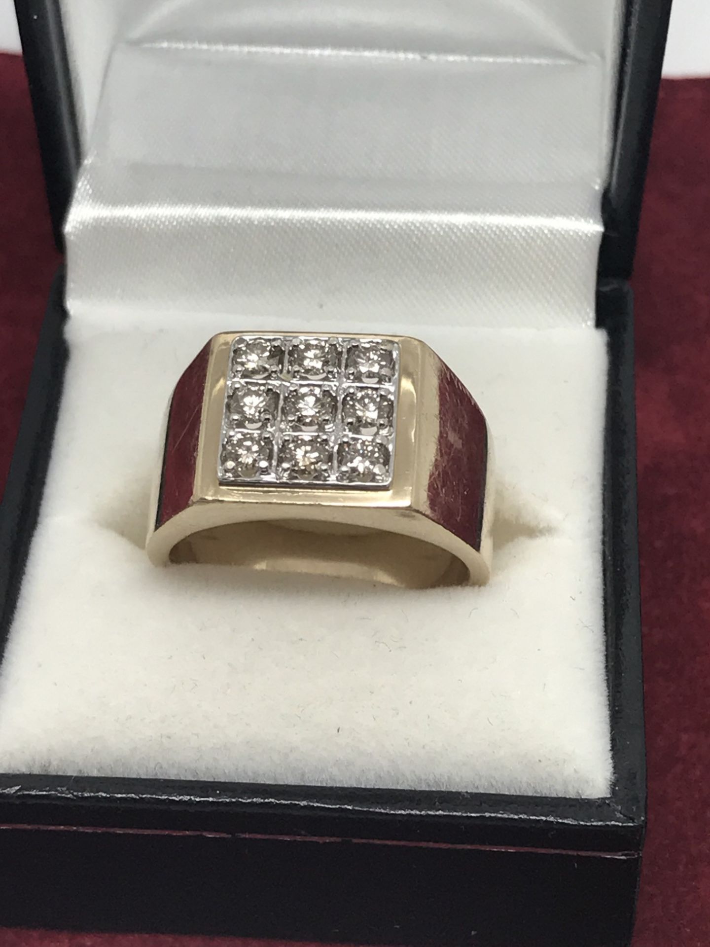 GENTS 0.75ct DIAMOND SQUARE RING