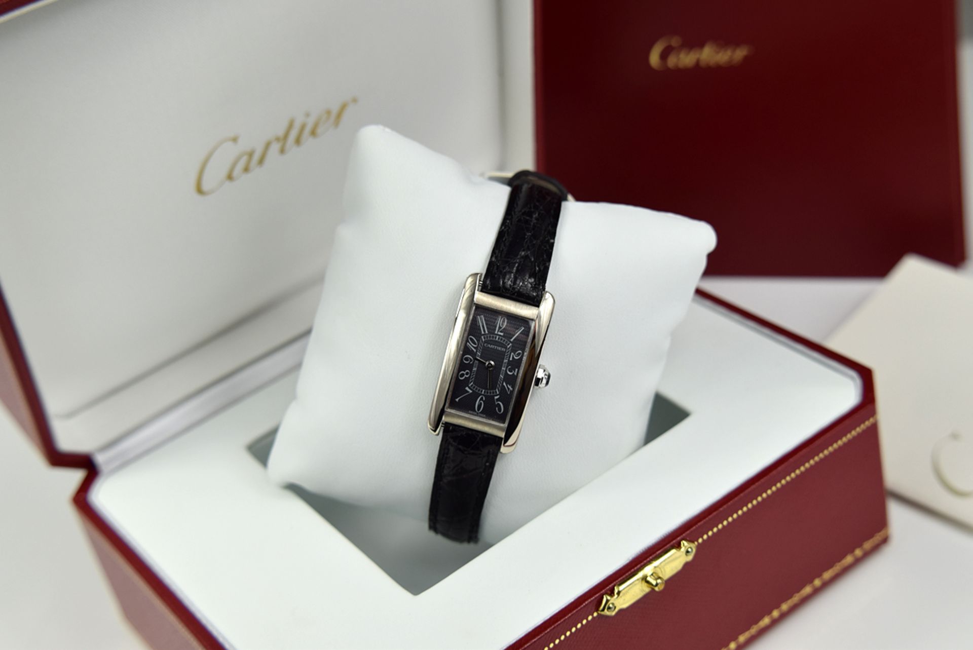 CARTIER 'AMERICAINE' 1713 WG - 18K WHITE GOLD *RARE* GREY DIAL! - Image 6 of 11