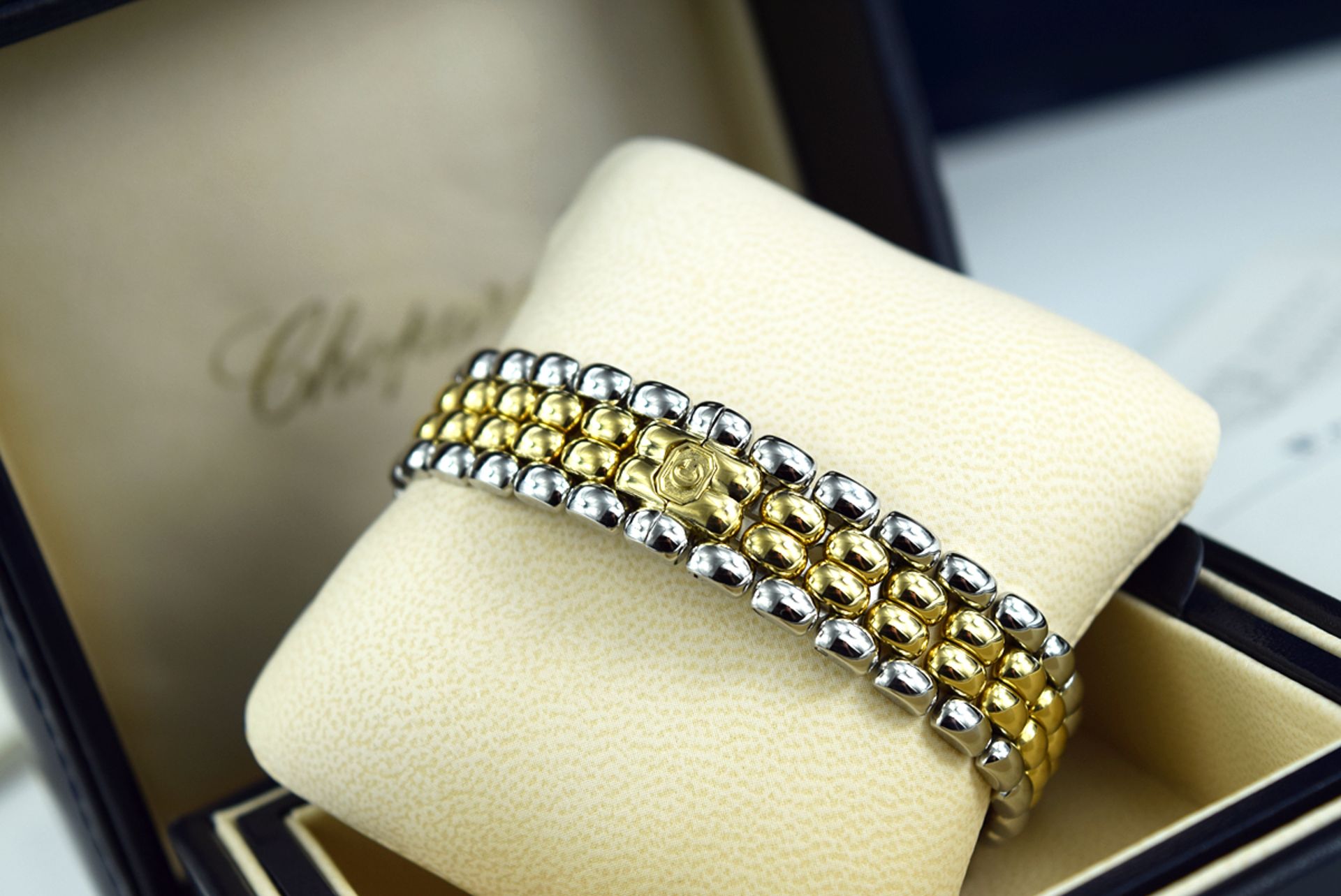 CHOPARD - HAPPY SPORT in 18K GOLD & STEEL with 'FLOATING' DIAMONDS! - Image 7 of 10