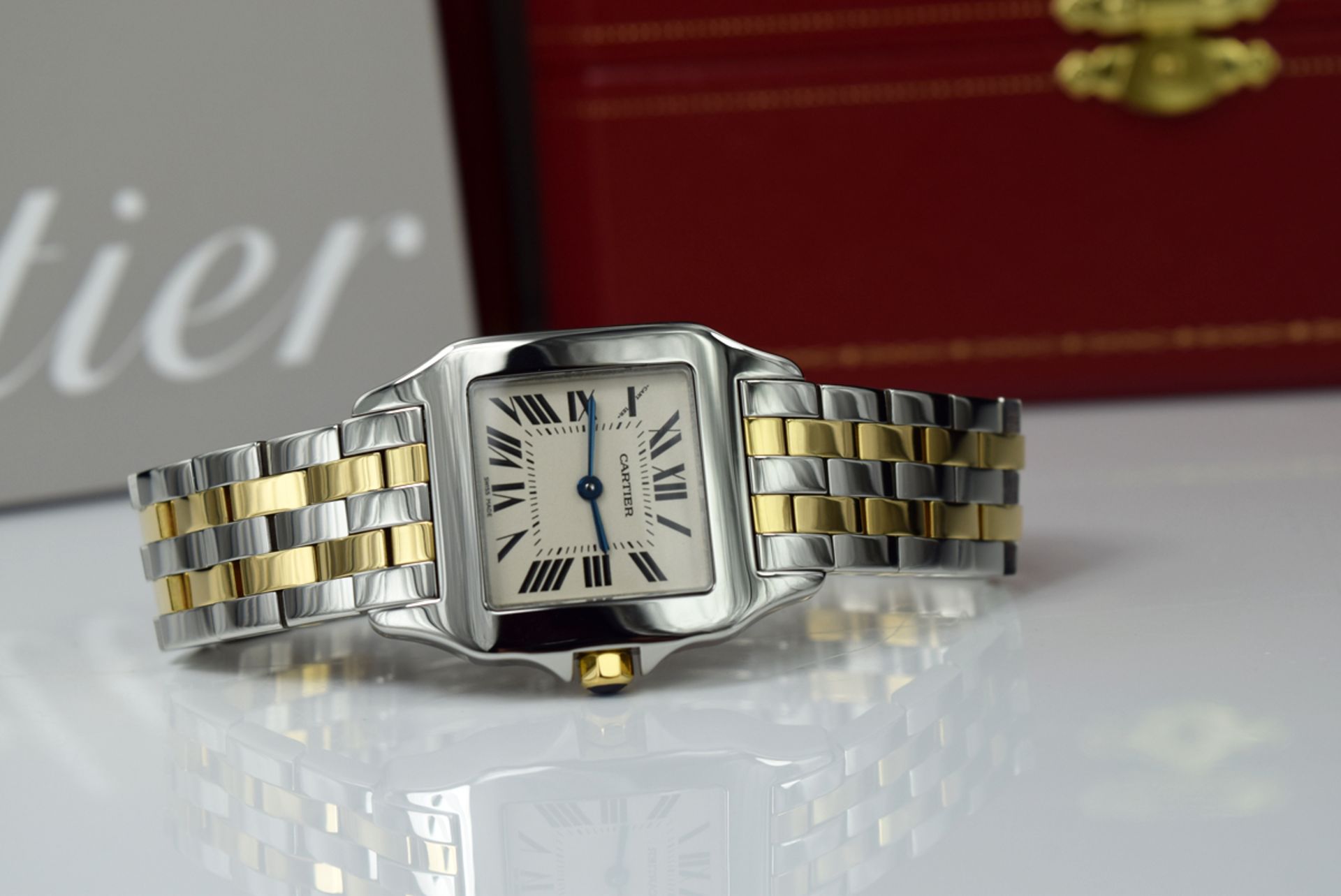 CARTIER - DEMOISELLE (SANTOS) 'W25067Z6' - 18K GOLD & STEEL! - Image 11 of 11