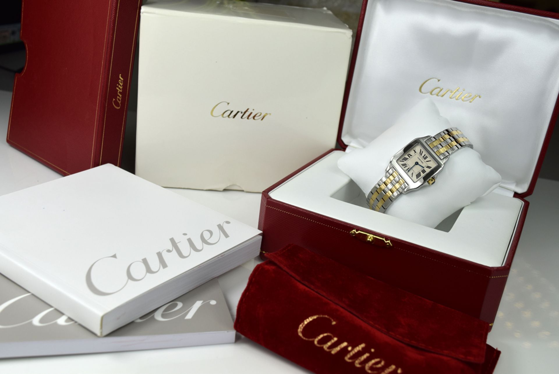 CARTIER - DEMOISELLE (SANTOS) 'W25067Z6' - 18K GOLD & STEEL! - Image 5 of 11