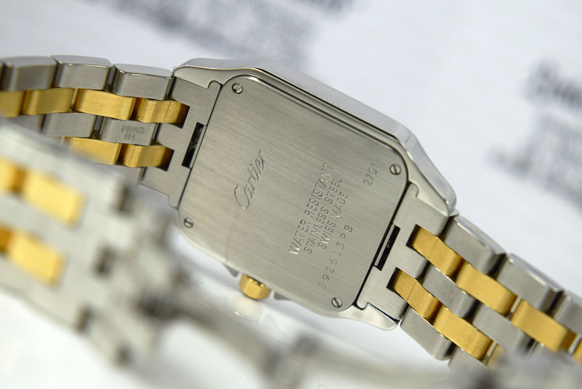 CARTIER - DEMOISELLE (SANTOS) 'W25067Z6' - 18K GOLD & STEEL! - Image 7 of 11