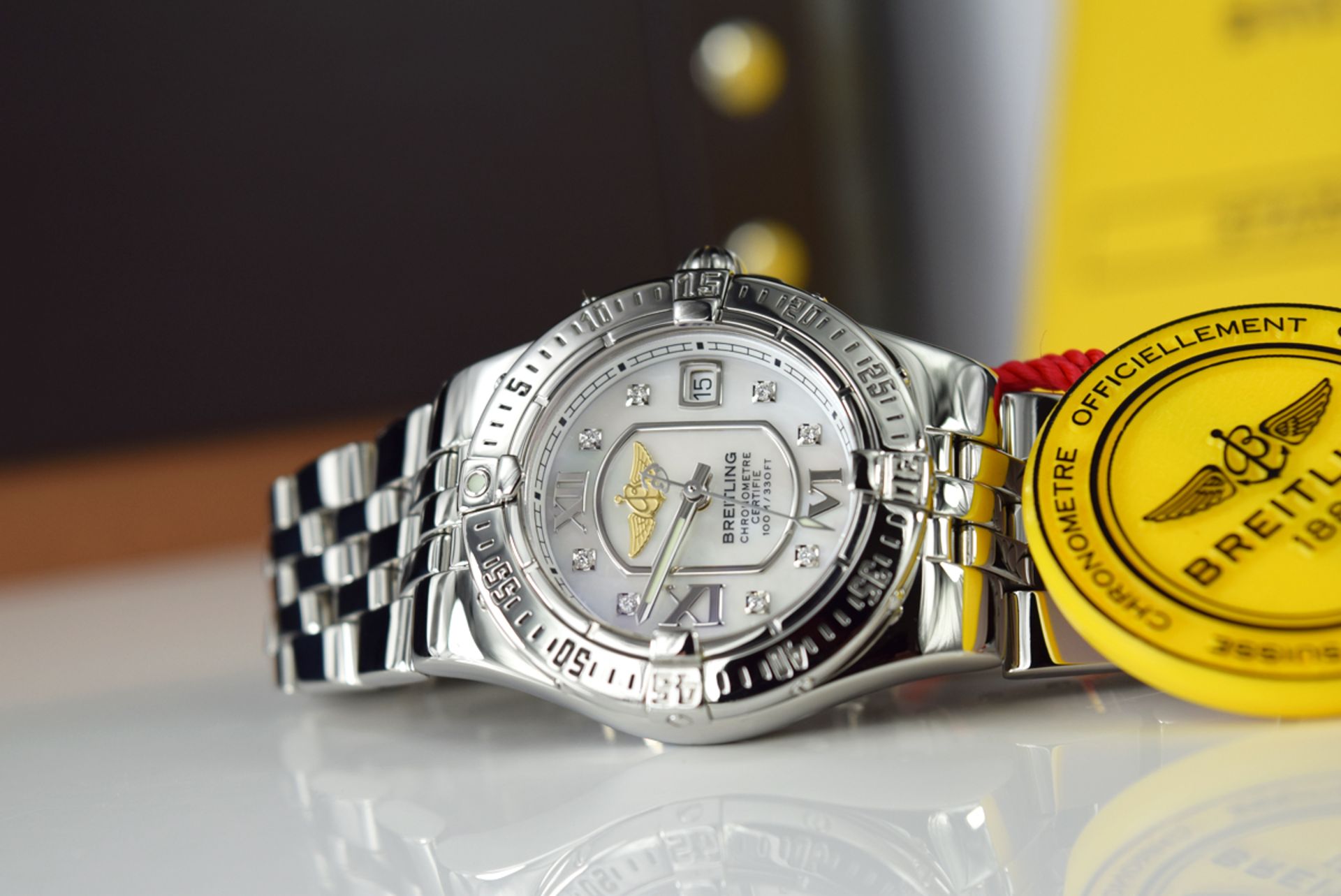 BREITLING - STARLINER 'A71340' - STEEL with DIAMOND DIAL! - Image 3 of 9
