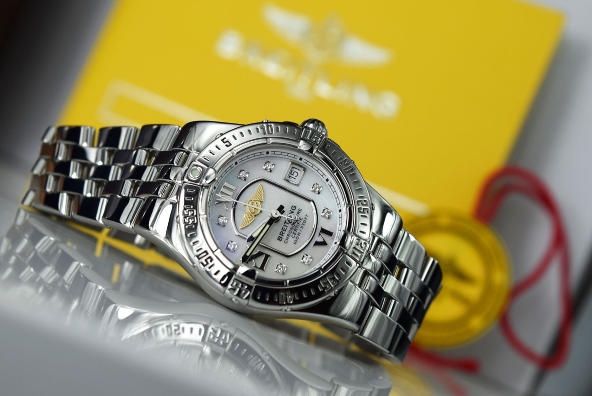 BREITLING - STARLINER 'A71340' - STEEL with DIAMOND DIAL!