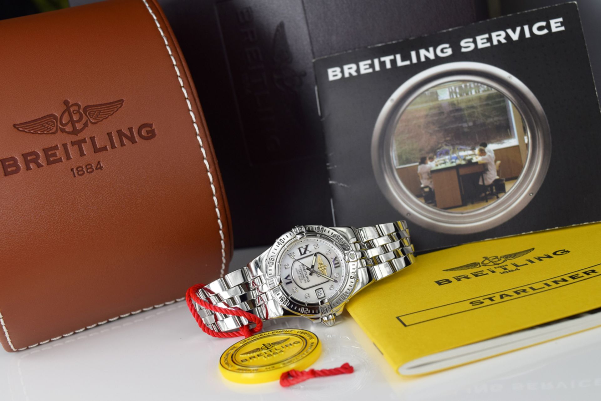 BREITLING - STARLINER 'A71340' - STEEL with DIAMOND DIAL! - Image 9 of 9