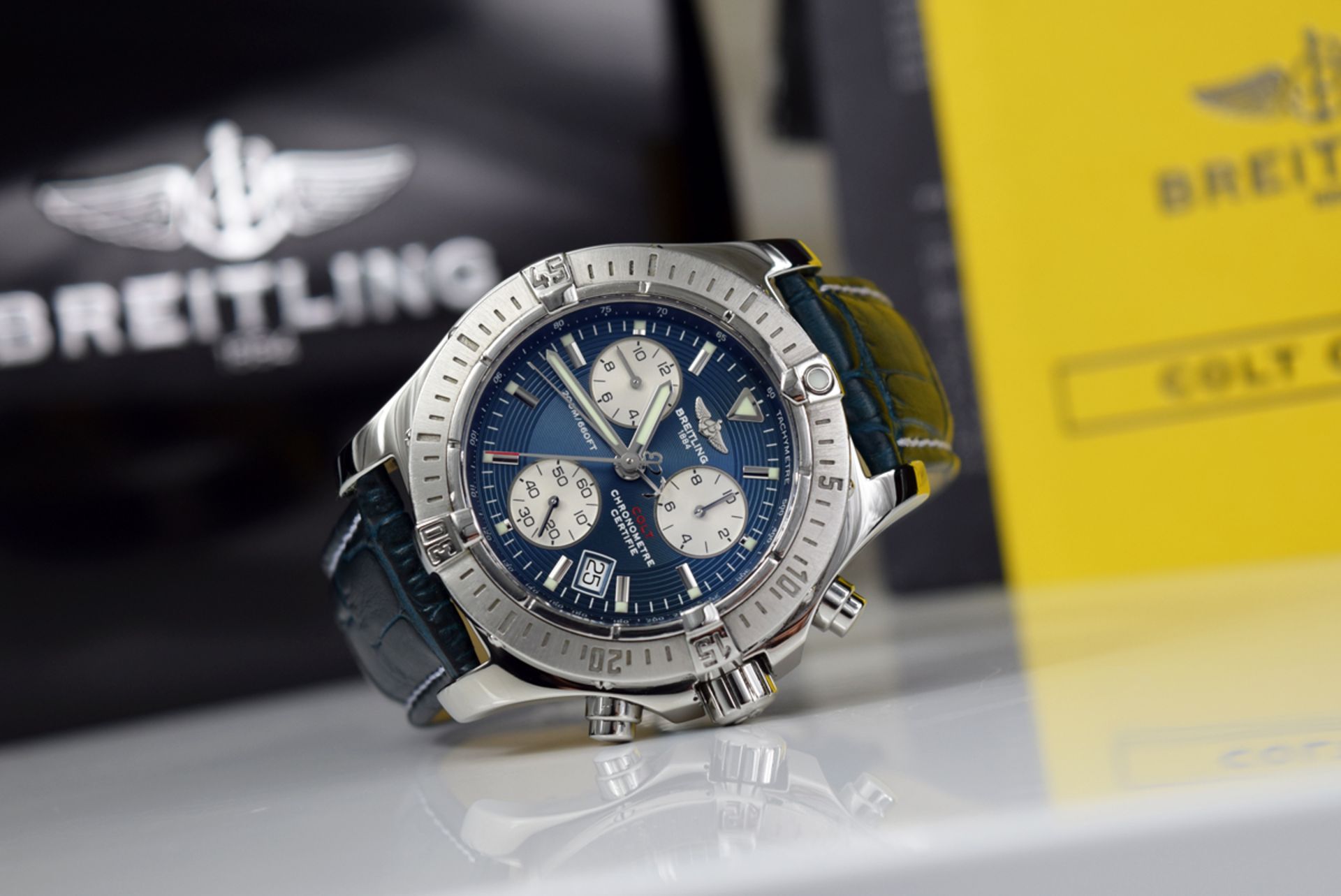 BREITLING - COLT CHRONOGRAPH - (A73380) STEEL