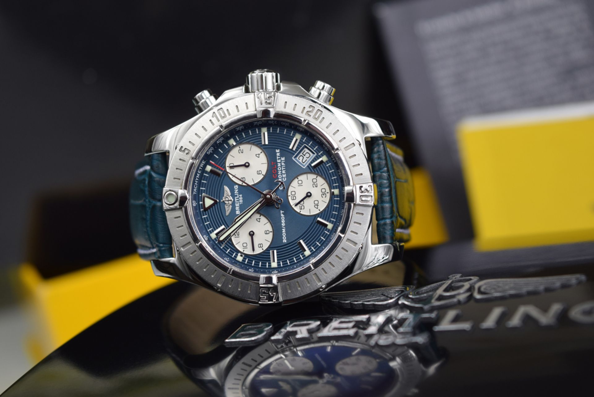 BREITLING - COLT CHRONOGRAPH - (A73380) STEEL - Image 8 of 8