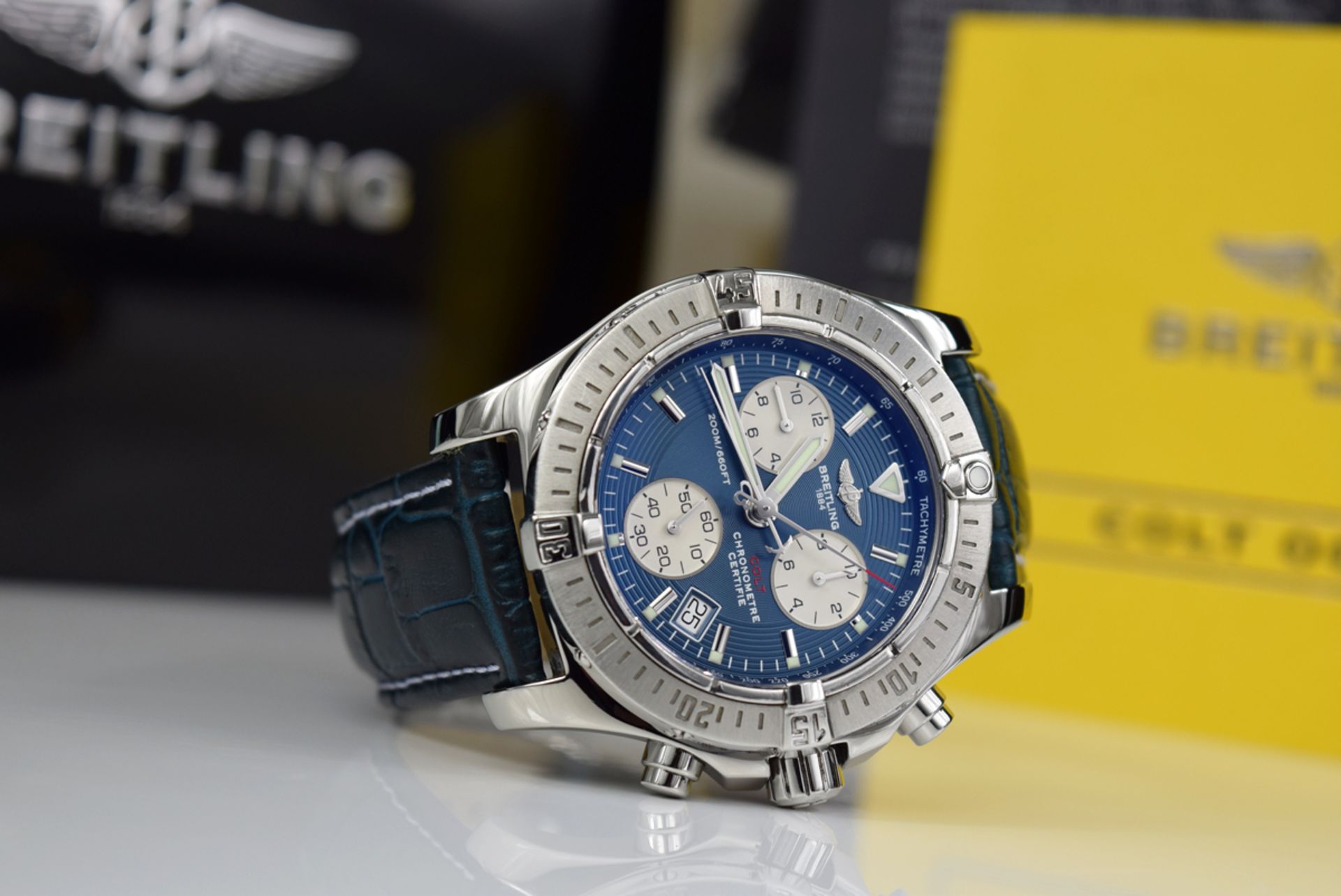 BREITLING - COLT CHRONOGRAPH - (A73380) STEEL - Image 2 of 8