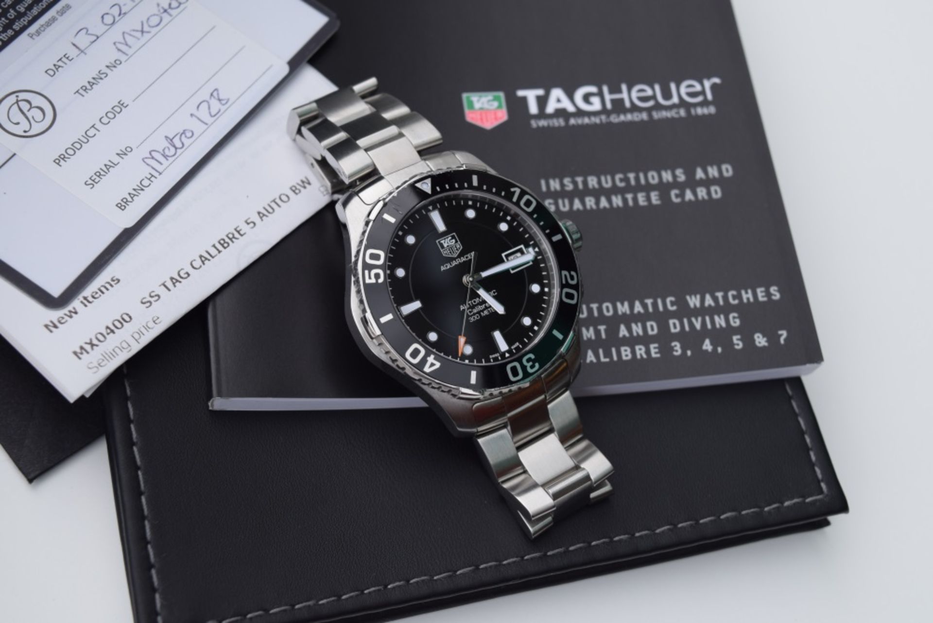 2012 TAG Heuer Black Aquaracer WAN2110 (Full set and hard to find model)