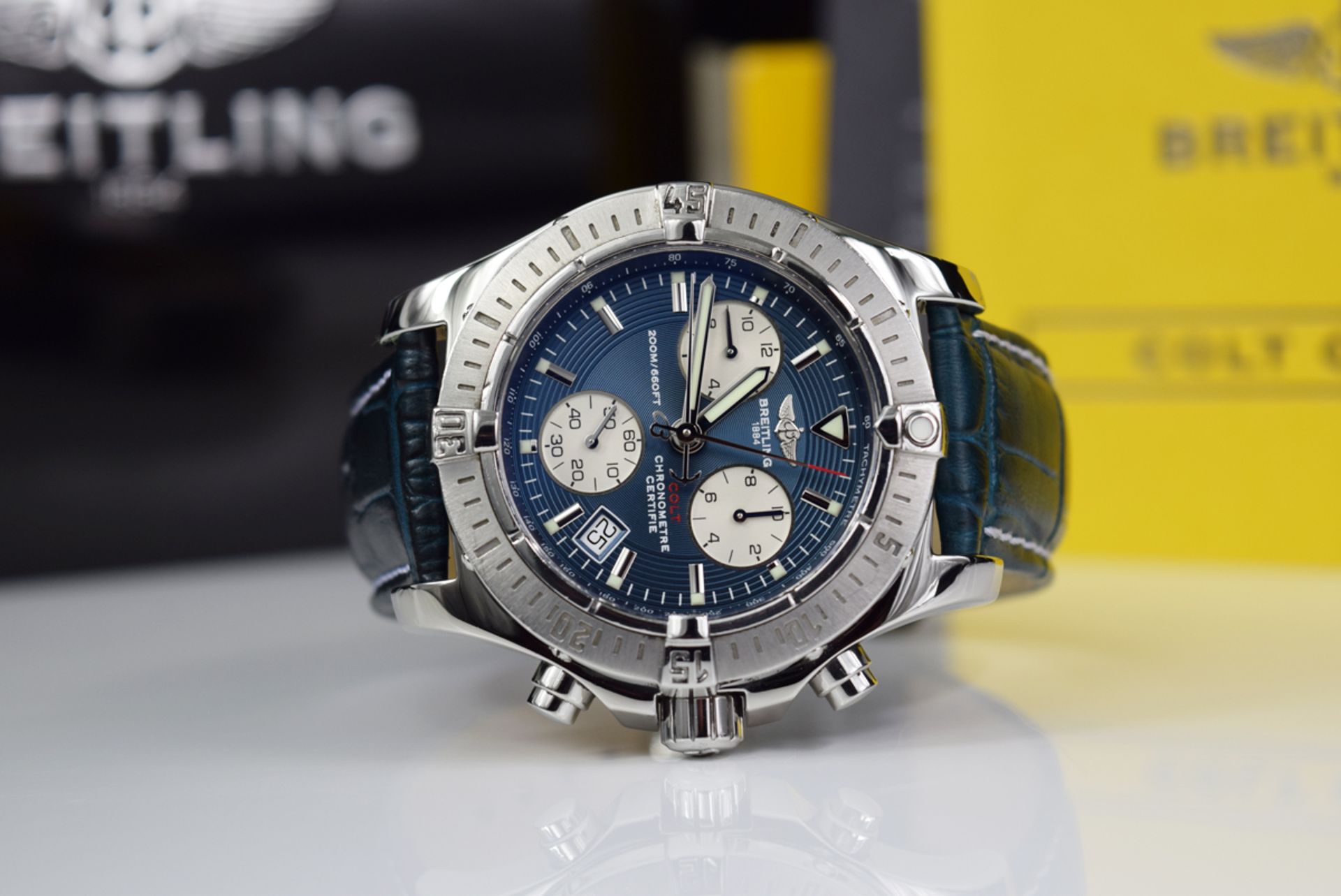 BREITLING - COLT CHRONOGRAPH - (A73380) STEEL - Image 5 of 8