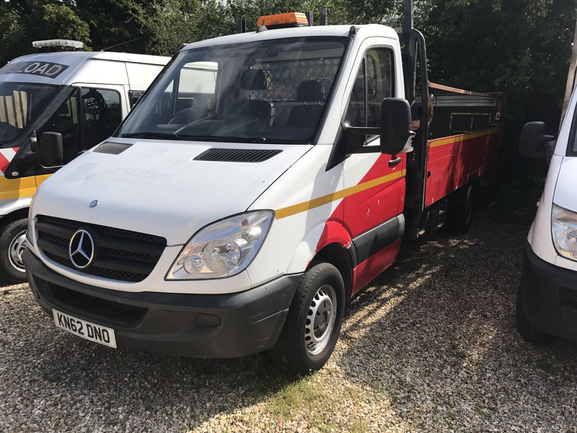 2012 62 REG MERCEDES SPRINTER 313 CDI JUMBO XLWB DROPSIDE WITH TAIL LIFT PICK UP TRUCK - Image 2 of 12