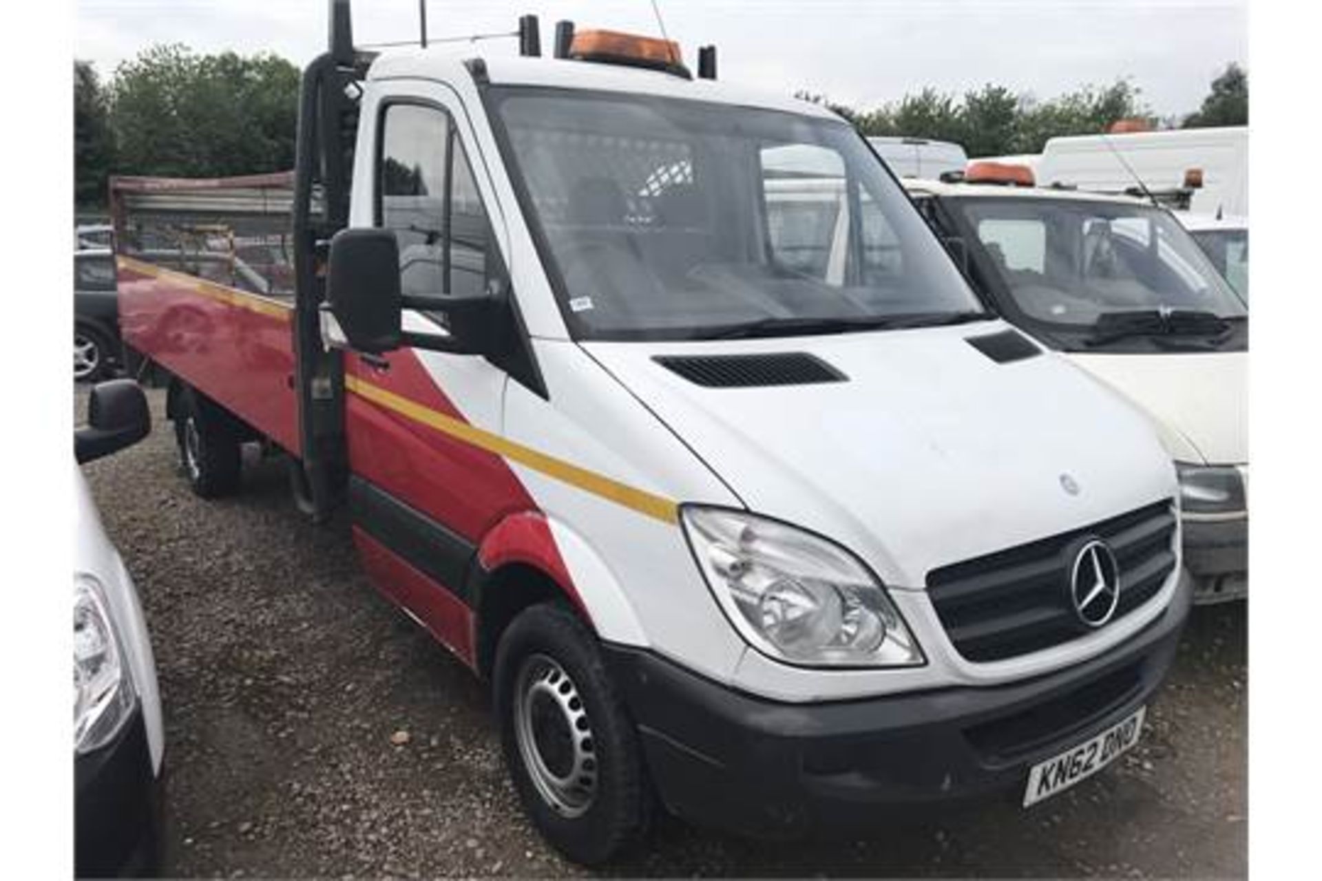 2012 62 REG MERCEDES SPRINTER 313 CDI JUMBO XLWB DROPSIDE WITH TAIL LIFT PICK UP TRUCK - Image 8 of 12