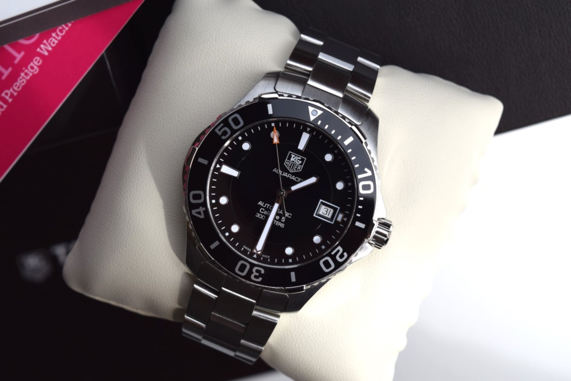 2014 TAG Heuer Black Aquaracer WAN2110 (Full set and hard to find model) - Image 3 of 5