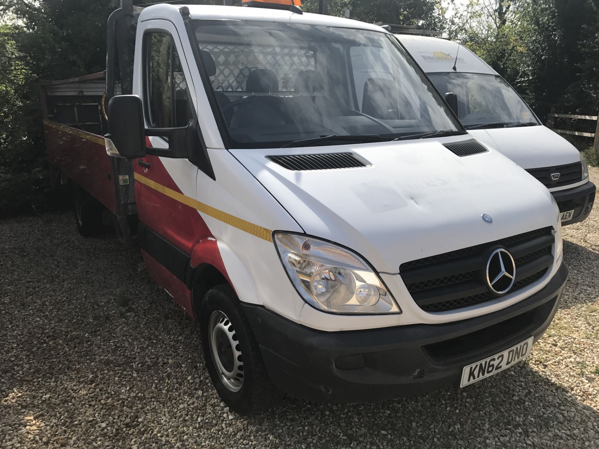 2012 62 REG MERCEDES SPRINTER 313 CDI JUMBO XLWB DROPSIDE WITH TAIL LIFT PICK UP TRUCK - Image 3 of 12