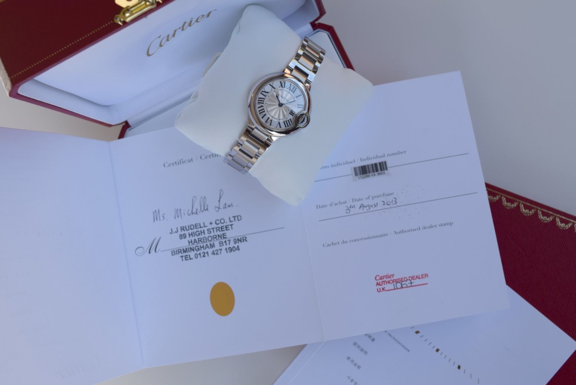 Ladies Cartier 'Ballon Bleu de Cartier' - Silver Dial (2013 Unworn) - Image 4 of 9