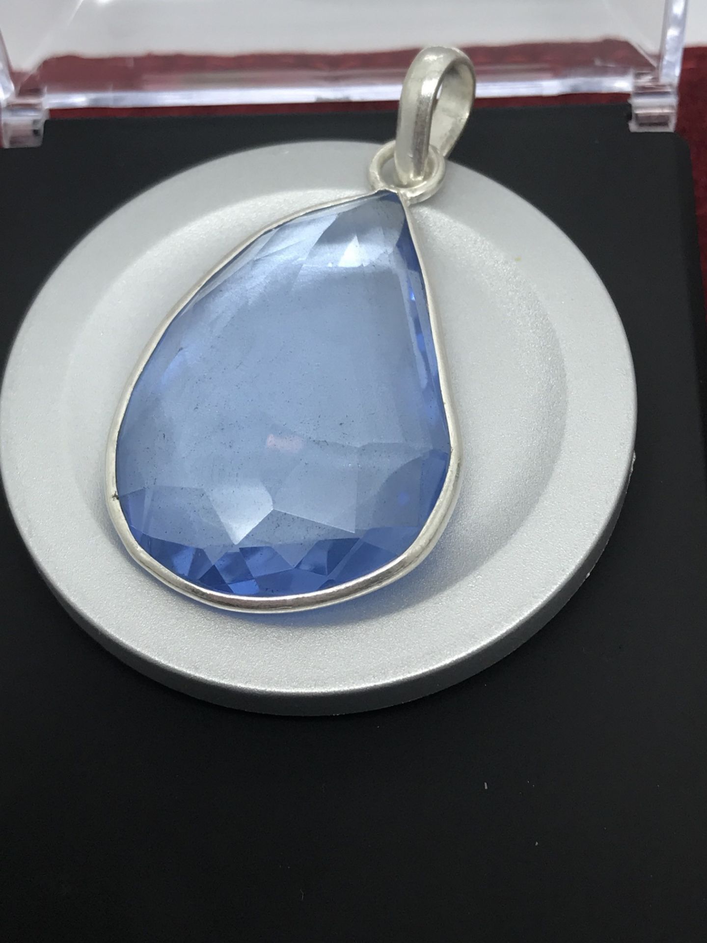 APPROX 60.00ct LONDON BLUE TOPAZ SET IN PENDANT