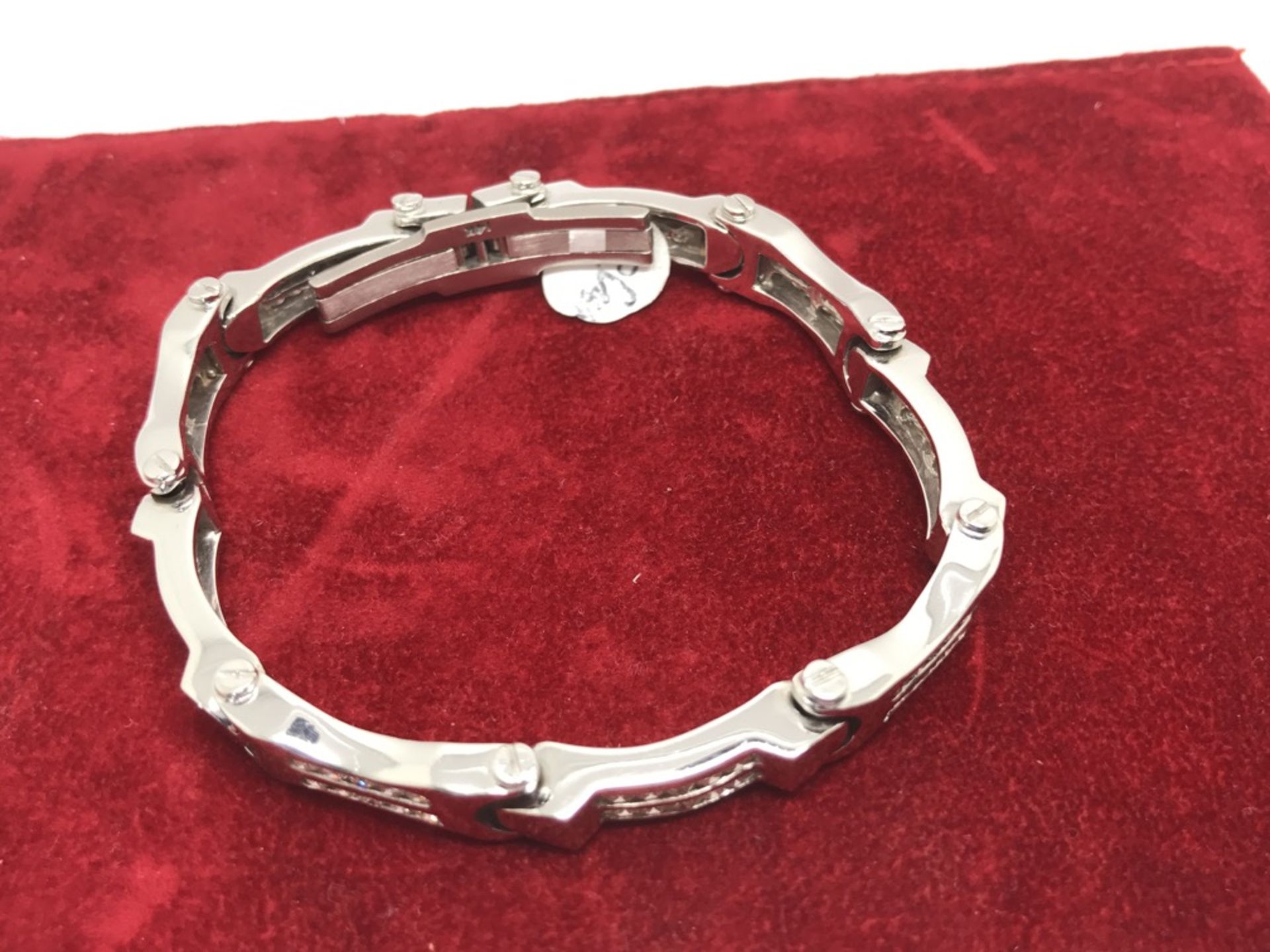 3.0ct DIAMOND WHITE GOLD BRACELET - Image 3 of 4