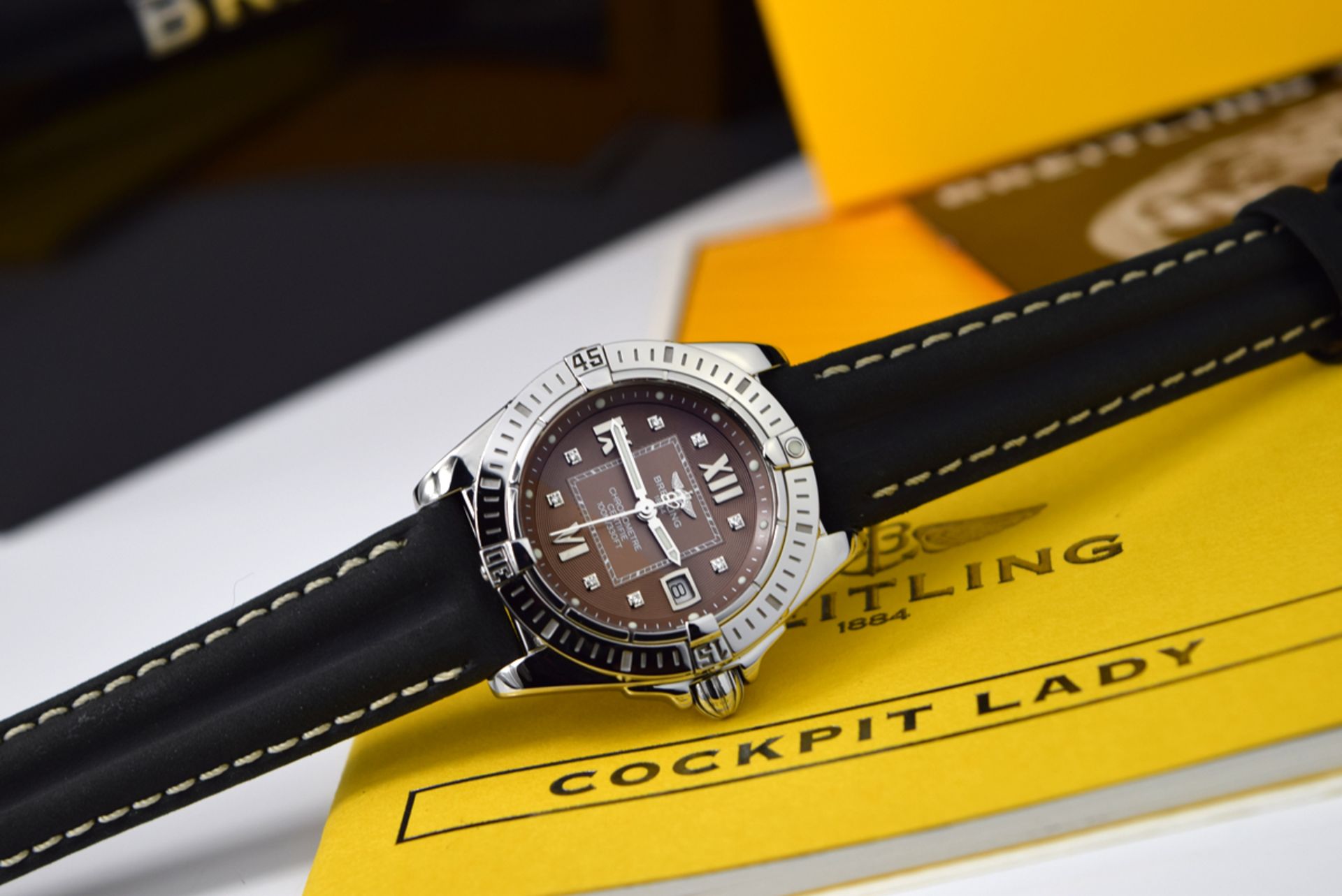 BREITLING GALACTIC 32 / LADY COCKPIT with DIAMOND DIAL - Image 8 of 12